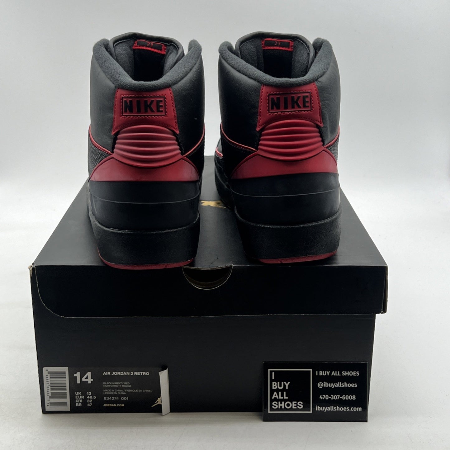 Size 14 - Air Jordan 2 Retro Alternate 87 (834274-001)