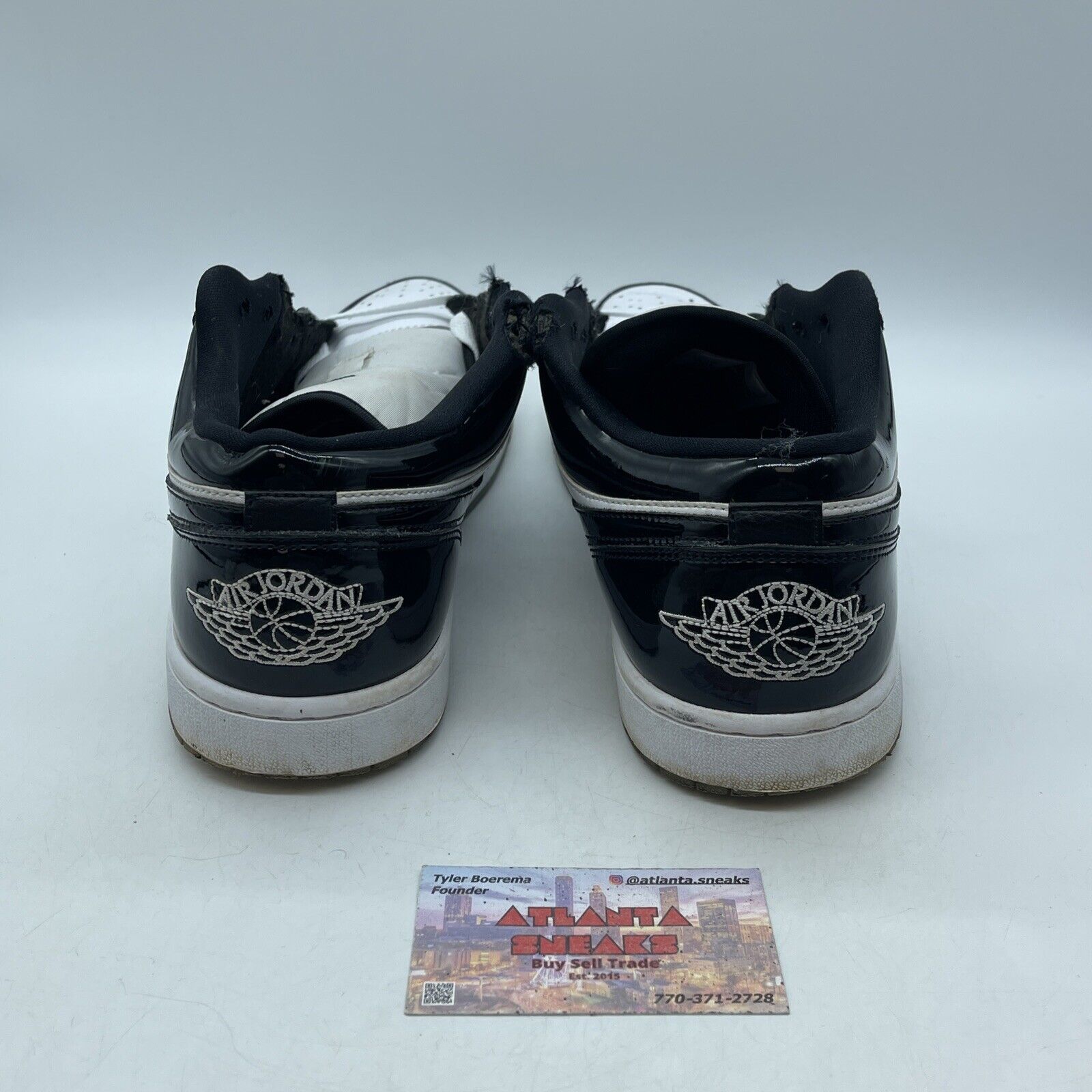 Size 11 - Jordan 1 Low SE Concord Black White Leather (DV1309-100)