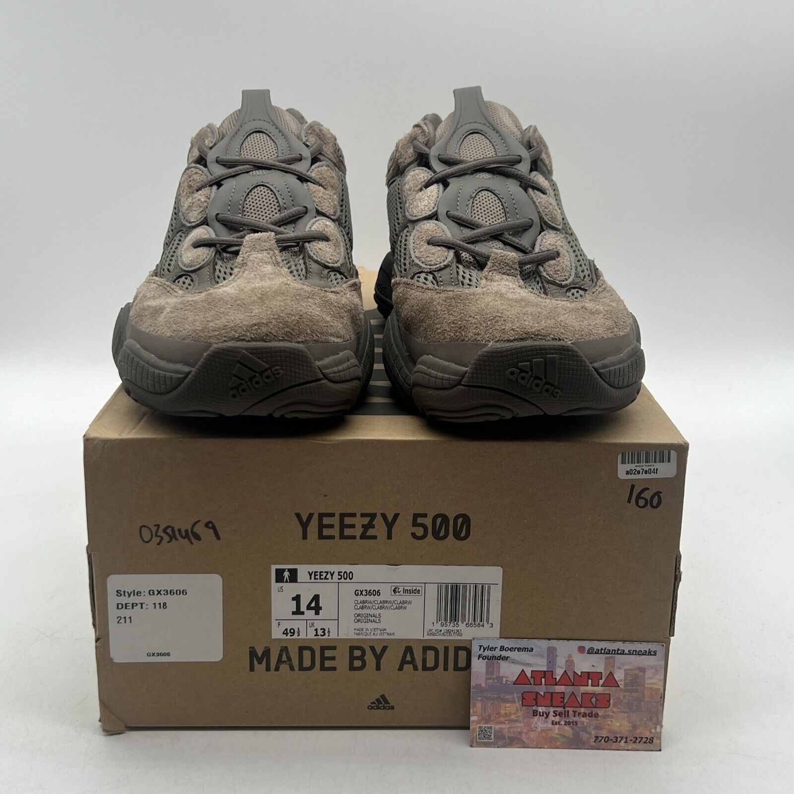 Size 14 - adidas Yeezy 500 Brown Clay Suede Leather (GX3606)