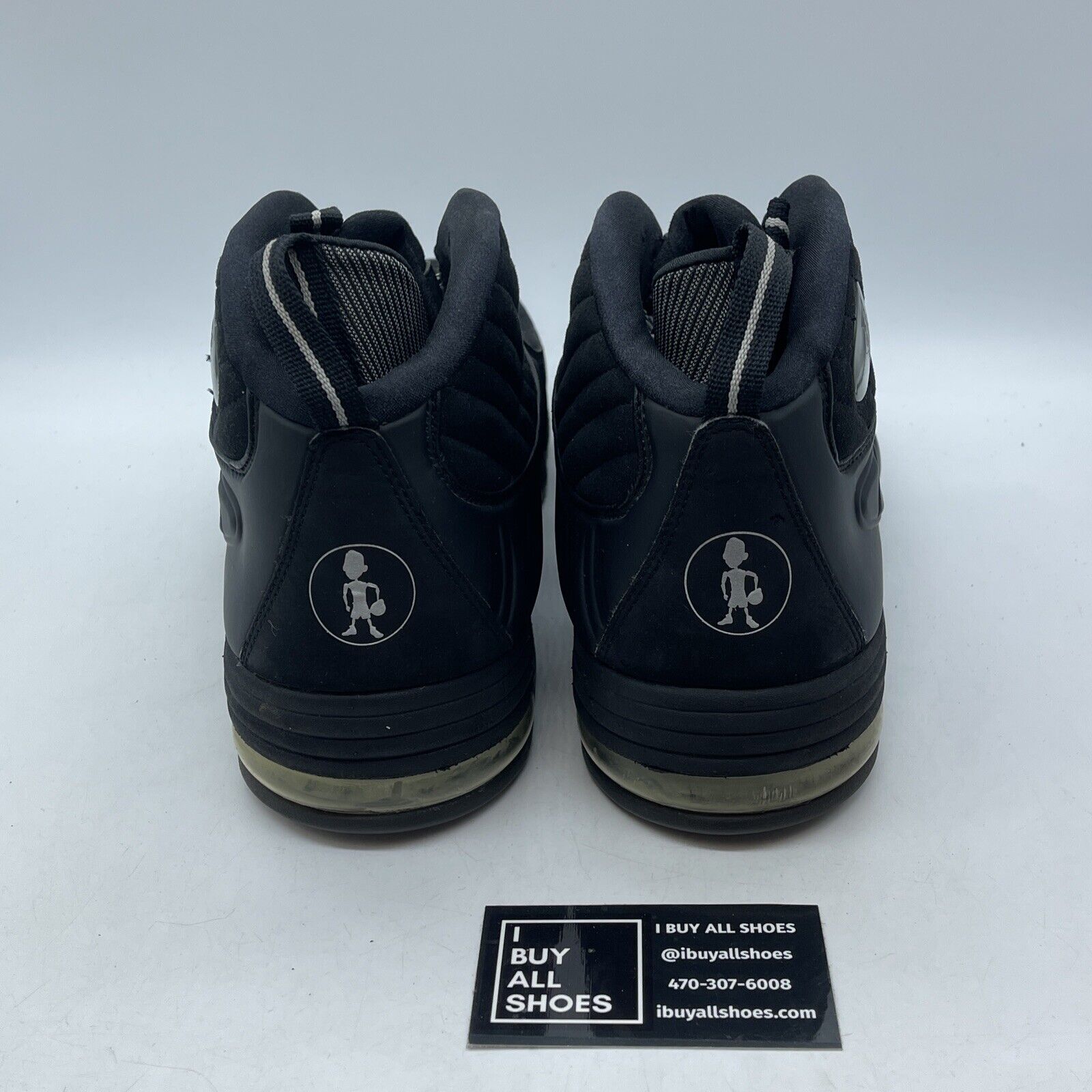 Size 13 - Nike 1/2 Cent Black Silver Suede Leather (344646-001)