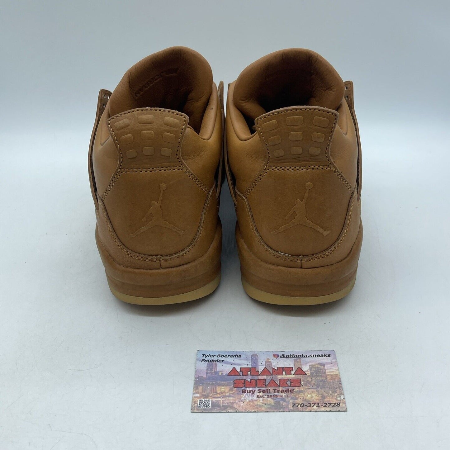 Size 11.5 - Air Jordan 4 Retro Premium Wheat Brown Leather Suede (819139-205)