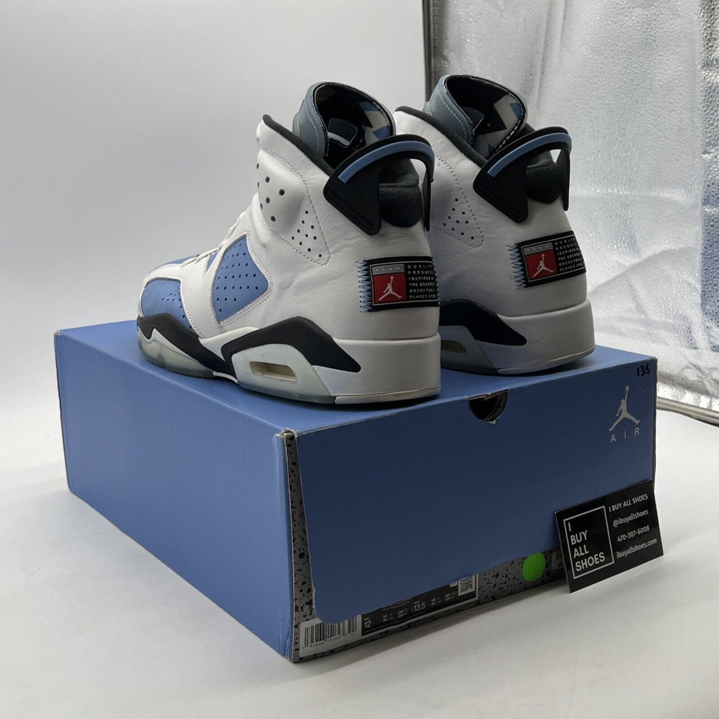 Size 12 - Air Jordan 6 Retro Mid UNC Home (CT8529-410)