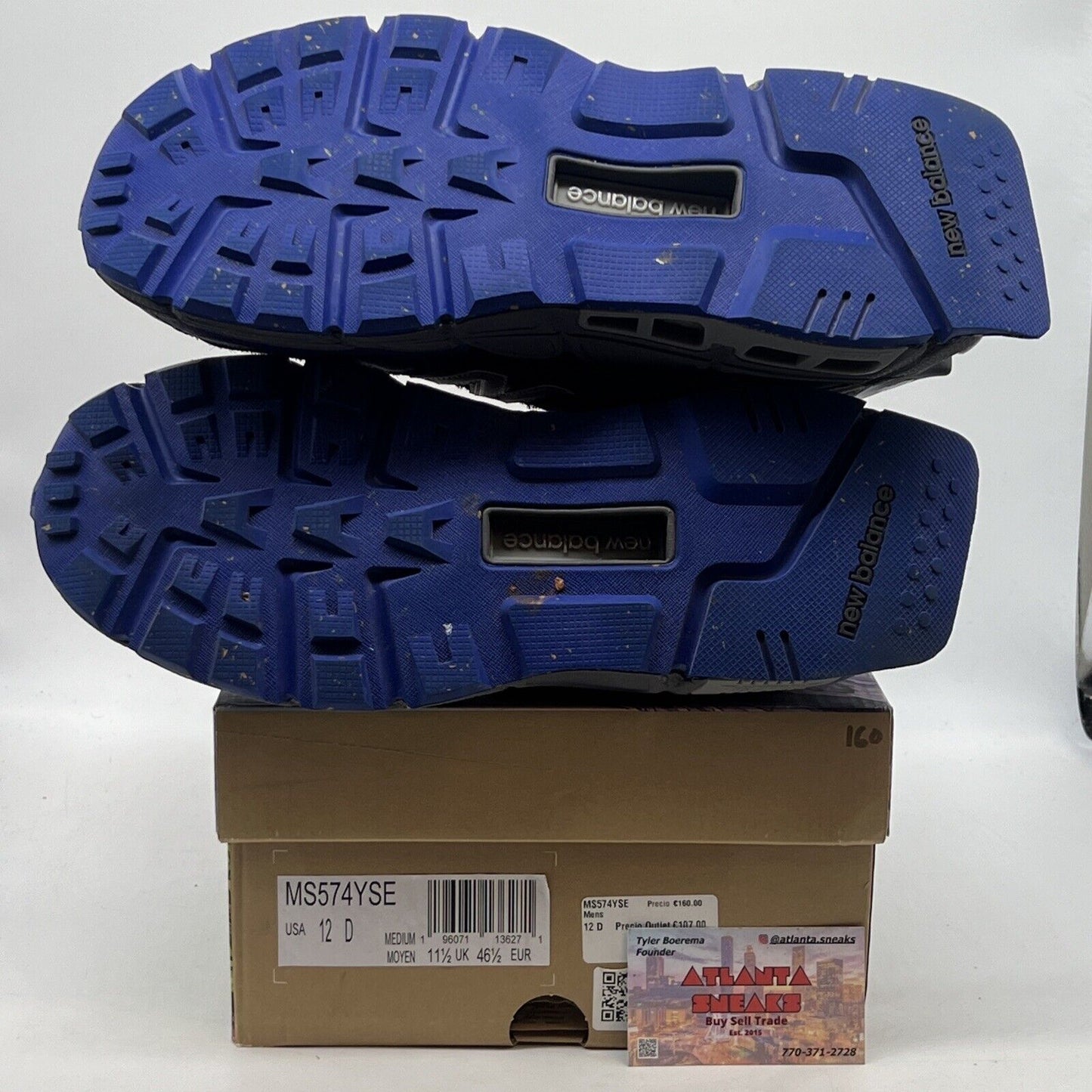 Size 12 - New Balance Salehe Bembury x 574 YURT Universal Communication - Black