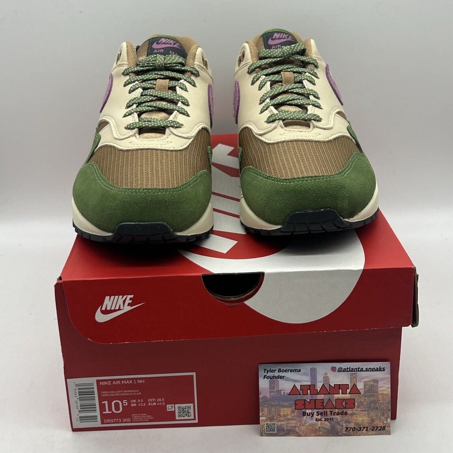 Size 10.5 - Nike Air Max 1 NH Treeline 2022 Brand New Og All