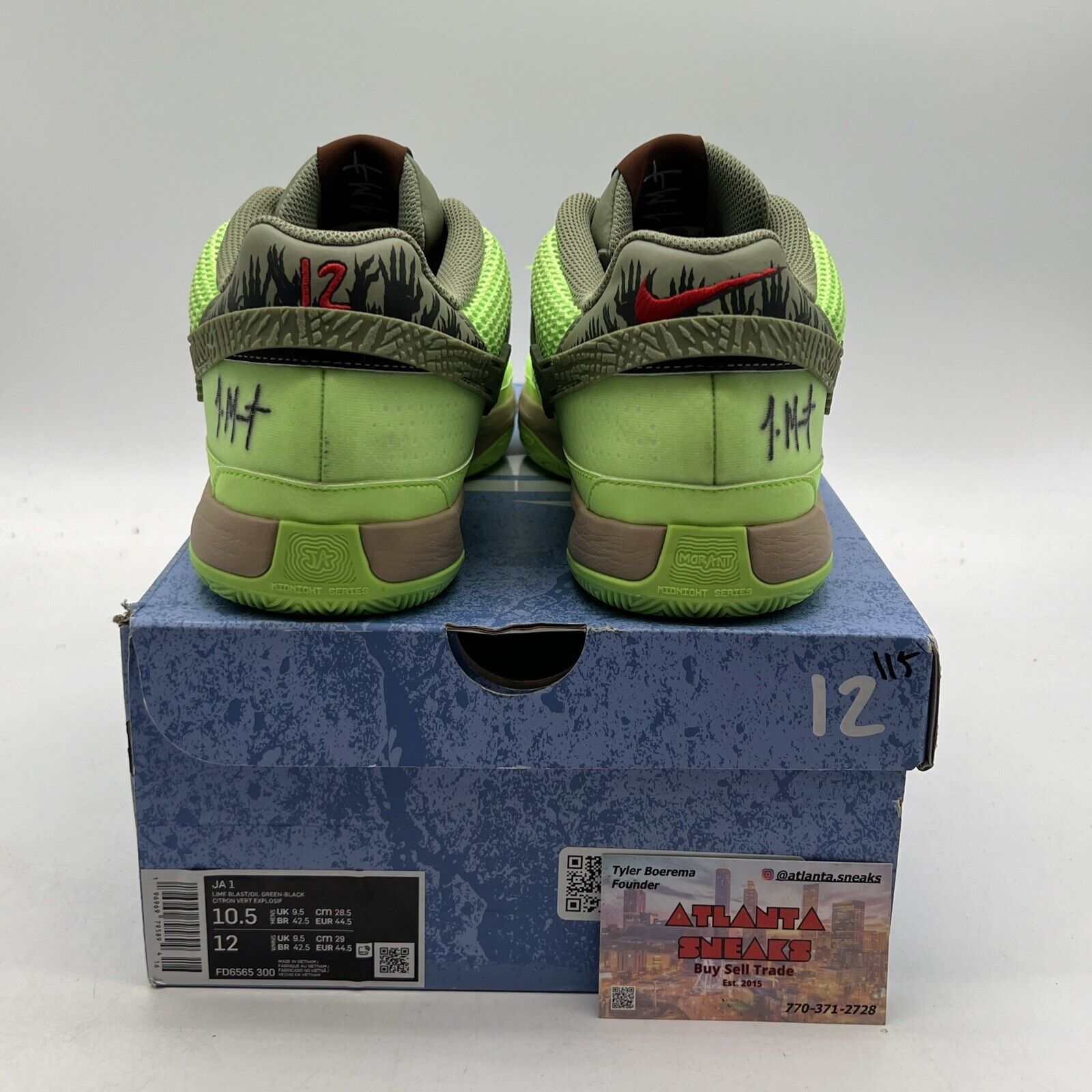 Size 10.5 - Nike Ja 1 NRG Halloween - Zombie (FD6565-300)