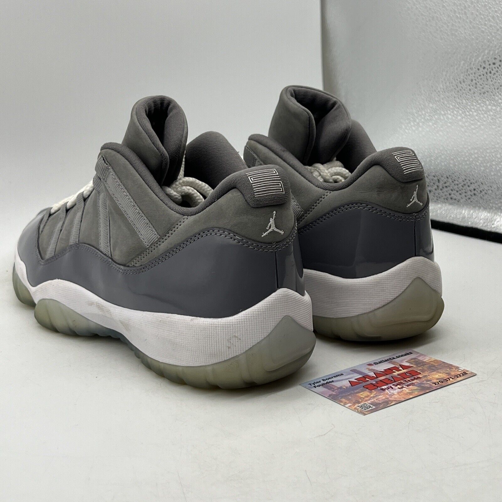 Size 12 - Jordan 11 Retro Low Cool Grey 2018 White Suede (528895-003)