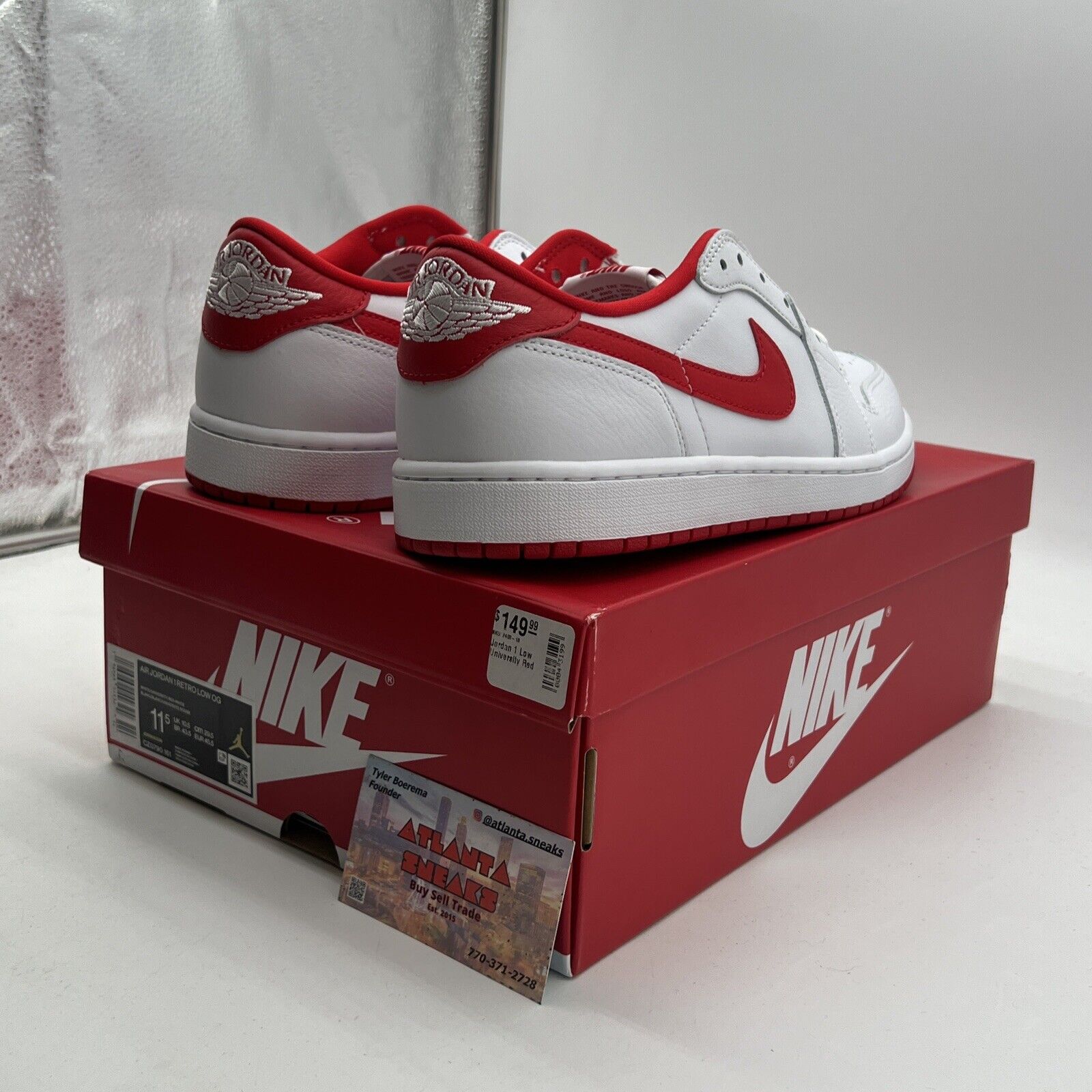 Size 11.5 - Air Jordan 1 Retro OG Low University Red (CZ0790-161)