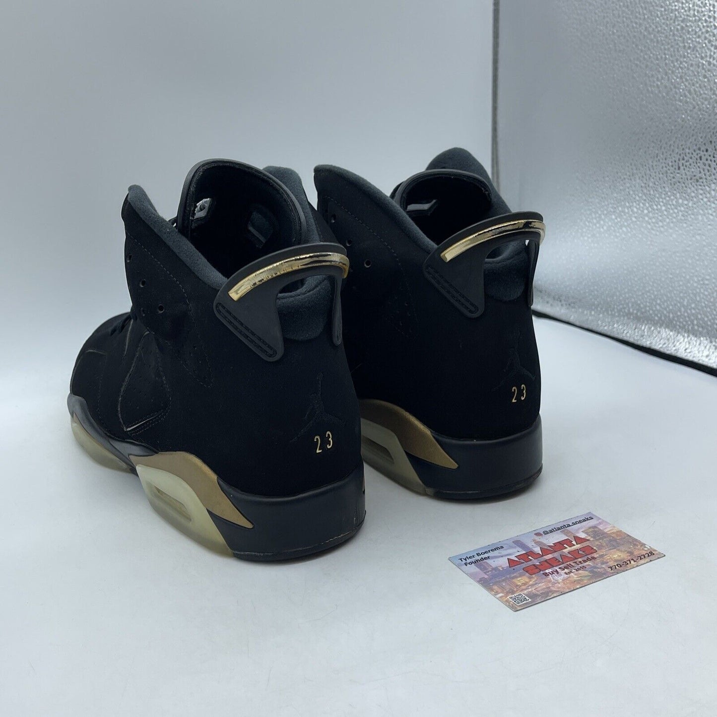 Size 13 - Jordan 6 Retro Defining Moments 2020 Gold Black Suede (CT4954-007)