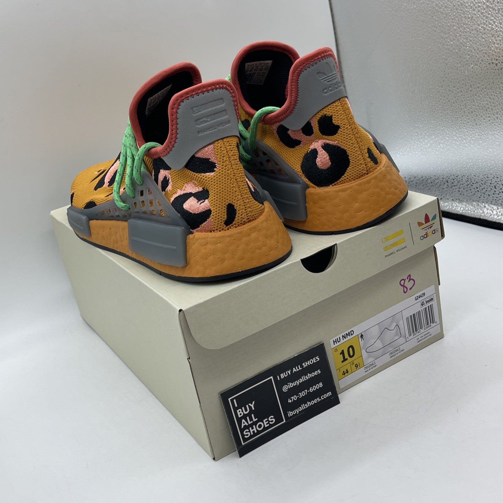 Size 10 - adidas Pharrell x NMD Human Race Animal Print Suede (GZ4439)