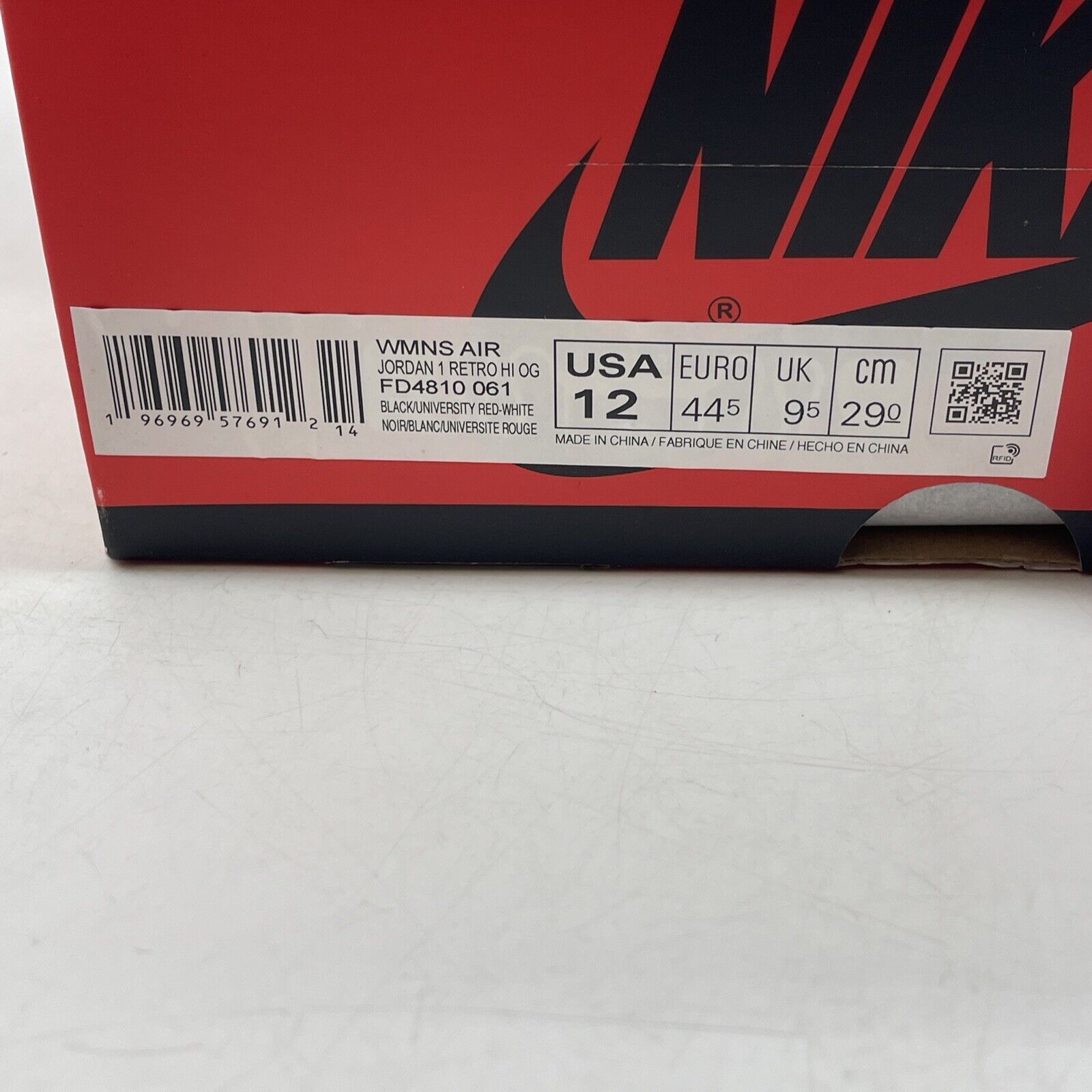 Size 12 W - Air Jordan 1 Retro OG 2023 High Satin Bred Red Black (FD4810-061)