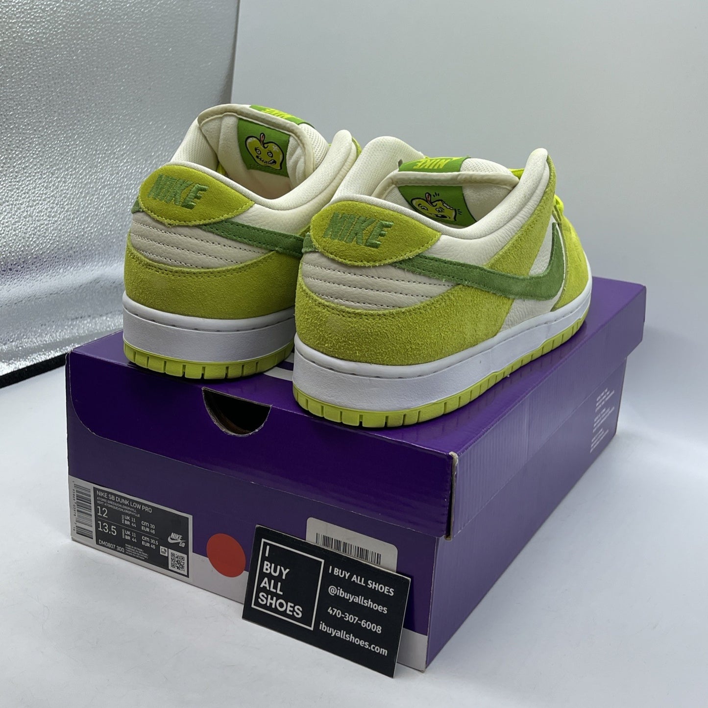 Size 12 - Nike Dunk Pro SB Low Fruity Pack Green Apple Suede (DM0807-300)