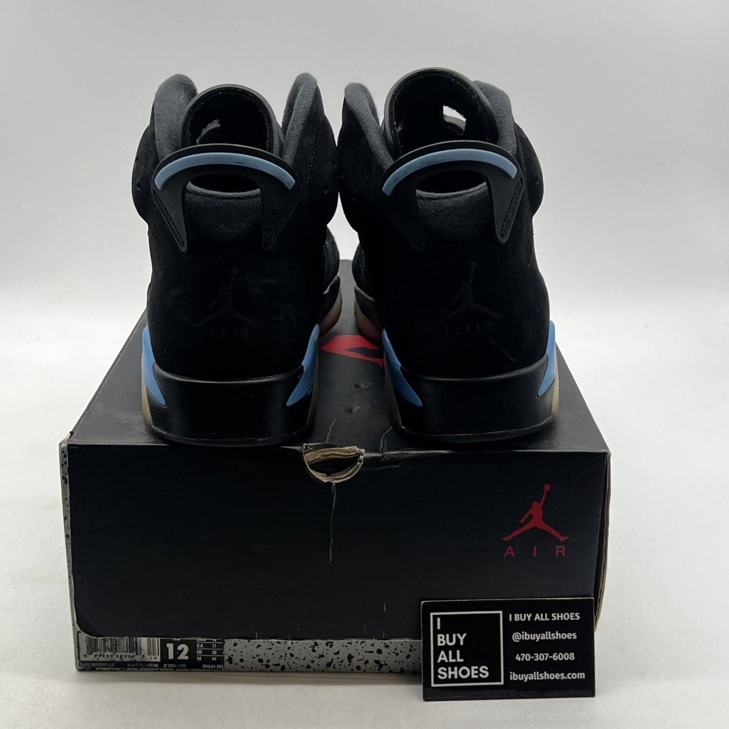 Size 12 - Air Jordan 6 Retro UNC (384664-006)