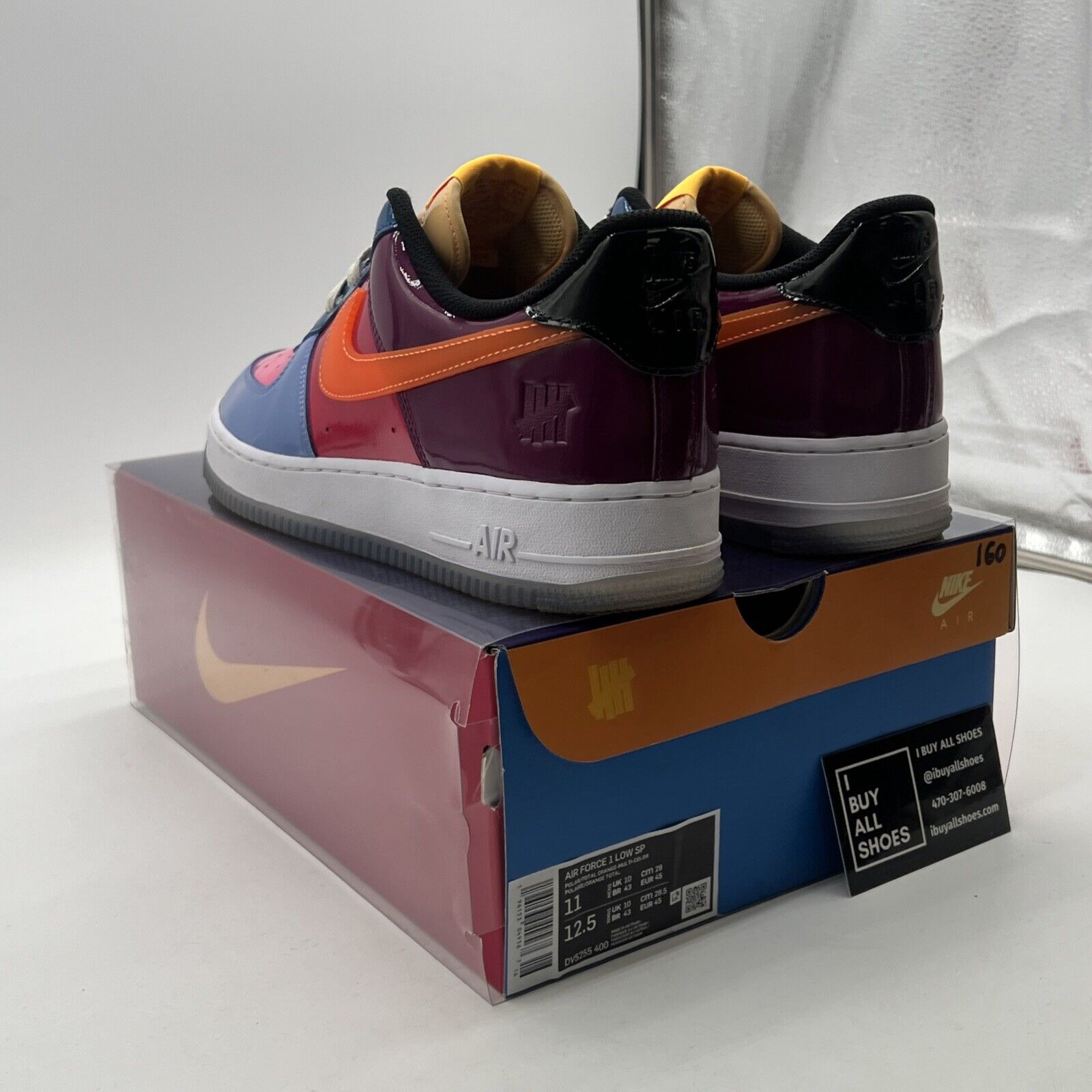 Size 11 - Nike Undefeated x Air Force 1 Low Total Orange (DV5255-400)