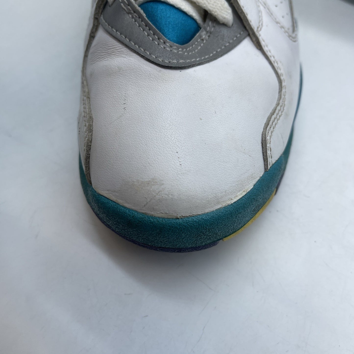 Size 9W - Air Jordan 8 Retro White Aqua White Silver Leather  (CI1236-100)