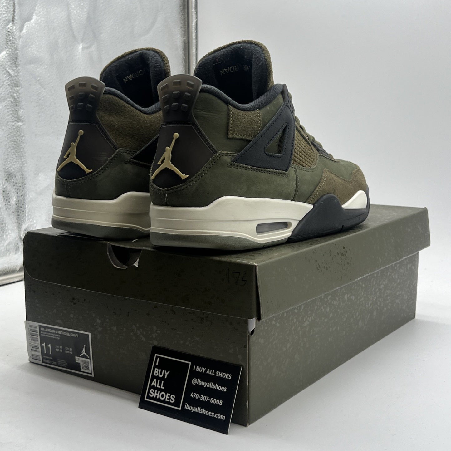 Size 11 - Air Jordan 4 SE Retro Low Craft - Olive (FB9927-200)
