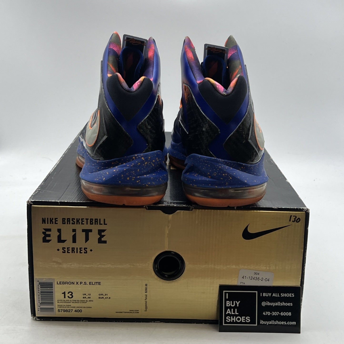 Size 13 - Nike LeBron 10 P.S Elite Superhero (579827-400)