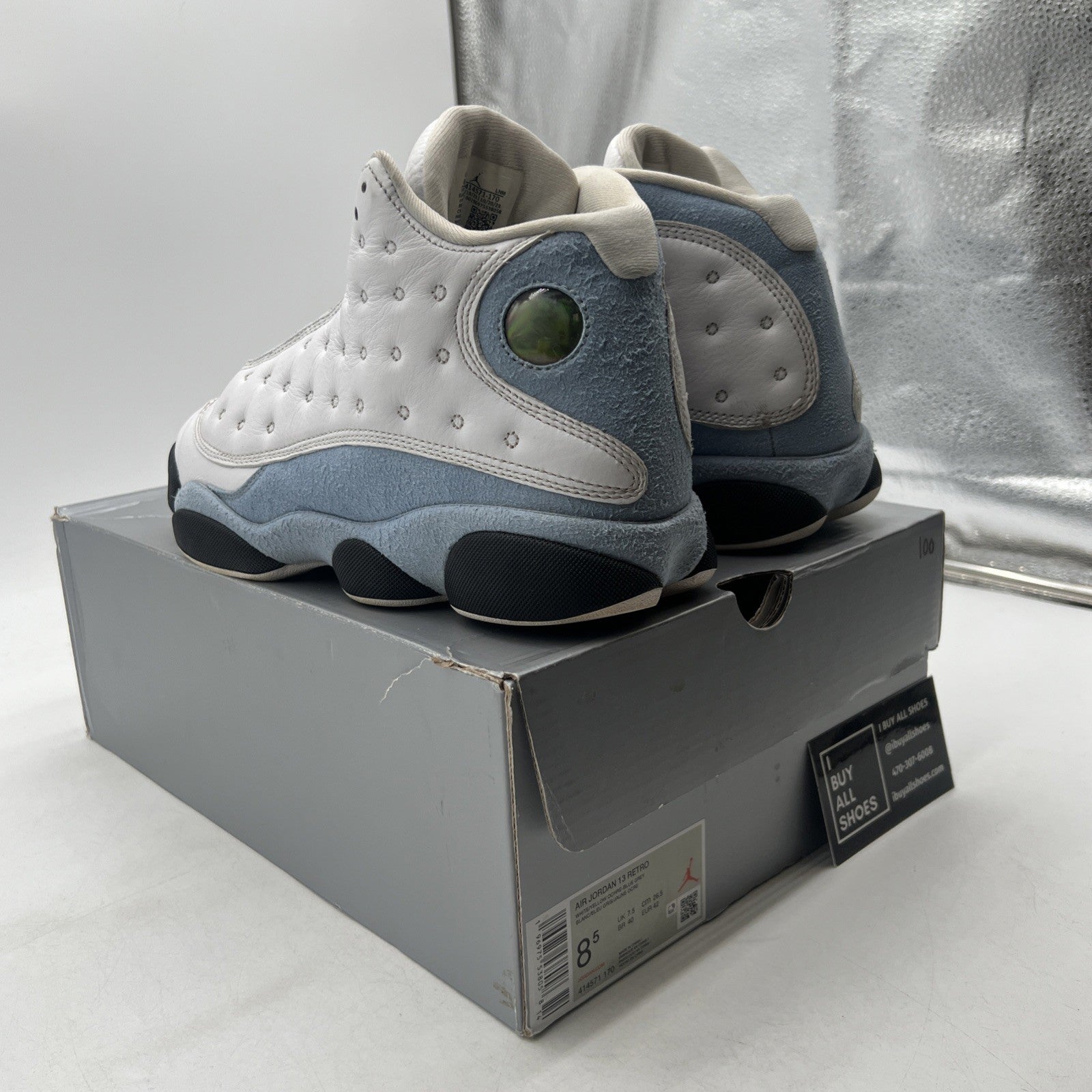 Size 8.5 - Air Jordan 13 Retro Blue Grey (414571-170)