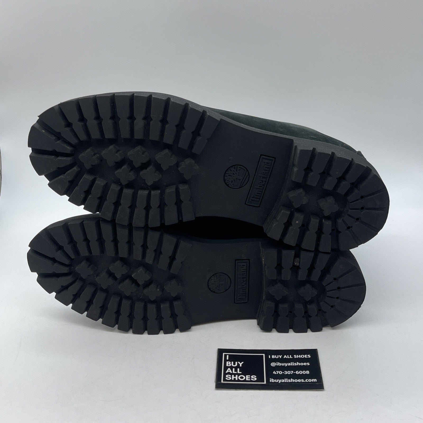 Size 10 - TIMBERLAND 6” Premium Boot Black Nubuck Suede Leather (10073)