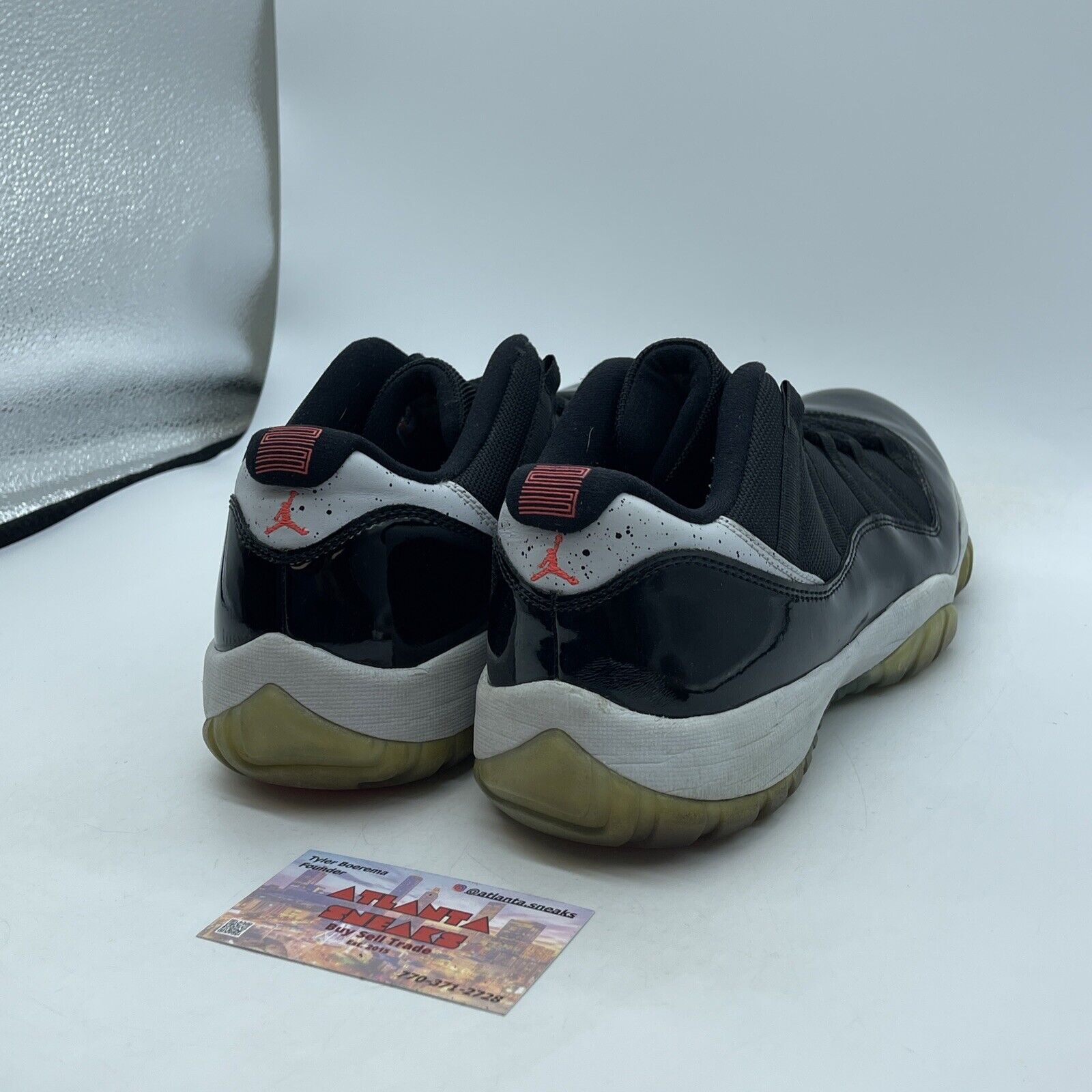 Size 11 - Air Jordan 11 Retro Low Infrared 23 Black Grey Suede (528895-023)