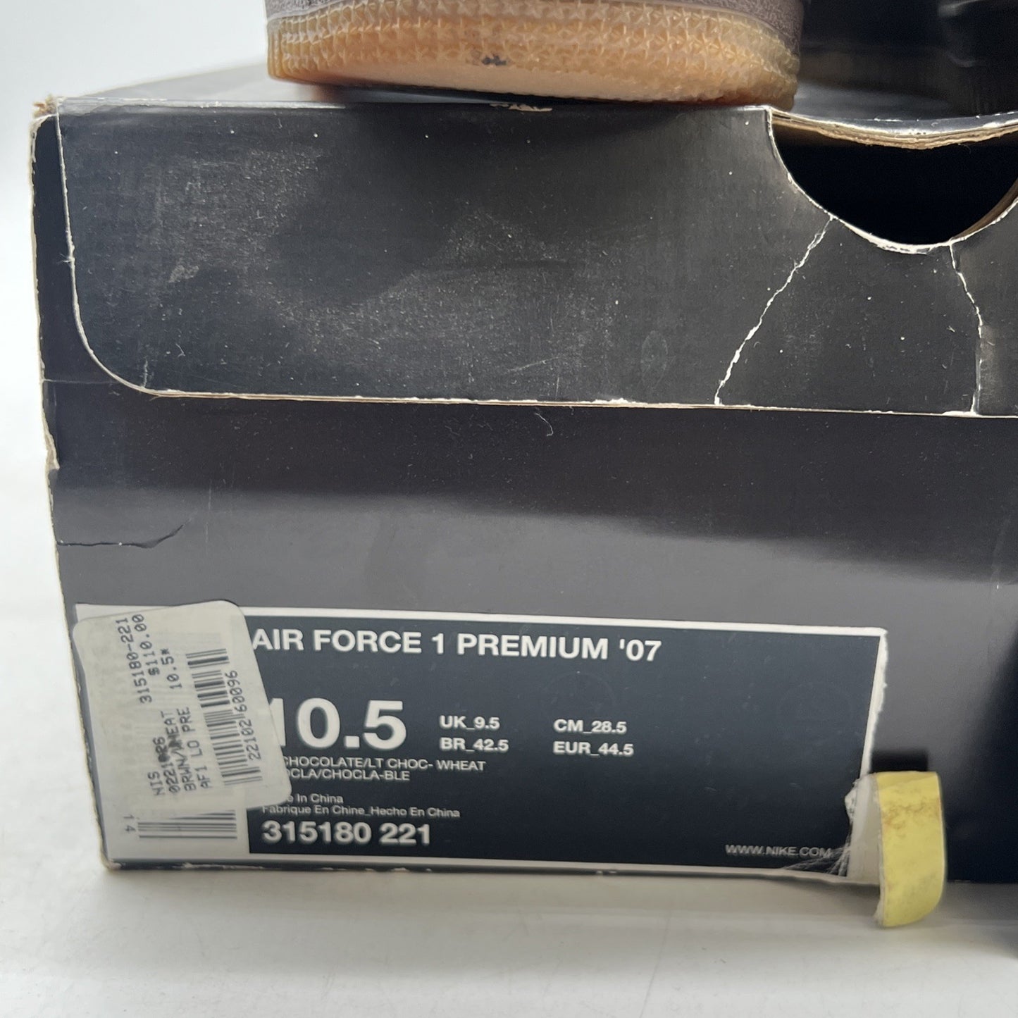 Size 10.5 - Nike Air Force 1 Premium 07 Brown (315180-221)