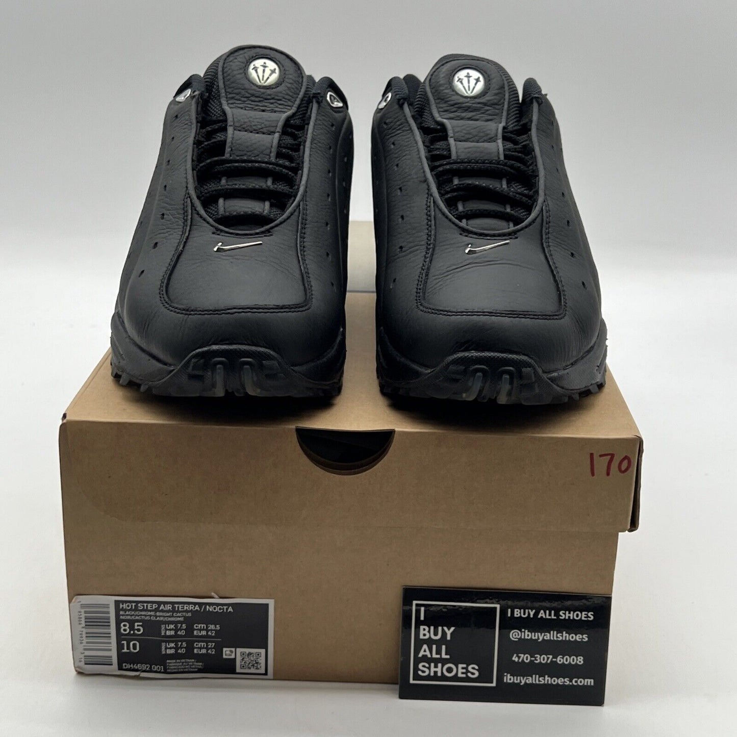 Size 8.5 - Nike NOCTA x Hot Step Air Terra Black (DH4692-001)