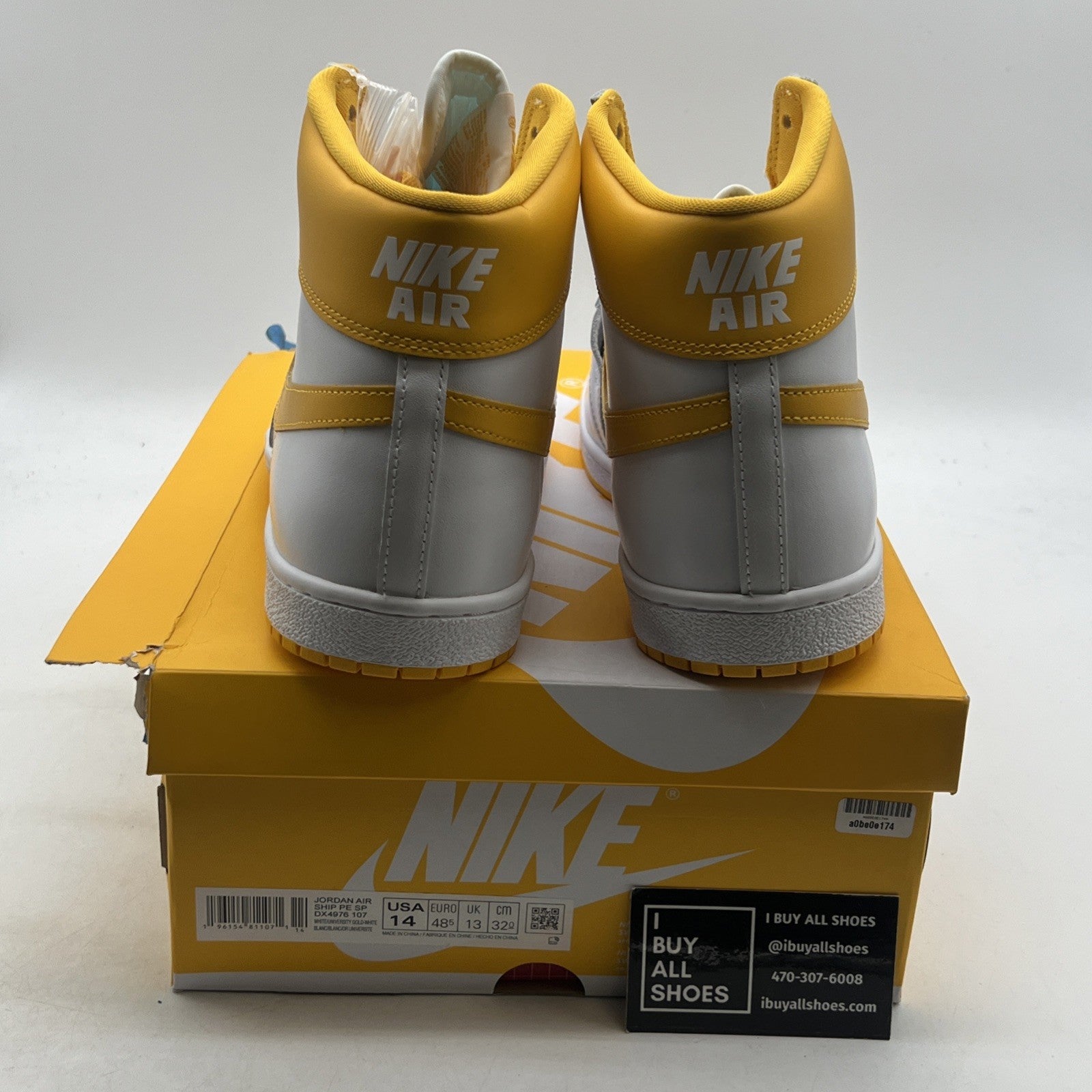 Size 14 - Jordan Air Ship PE SP University Gold (DX4976-107)
