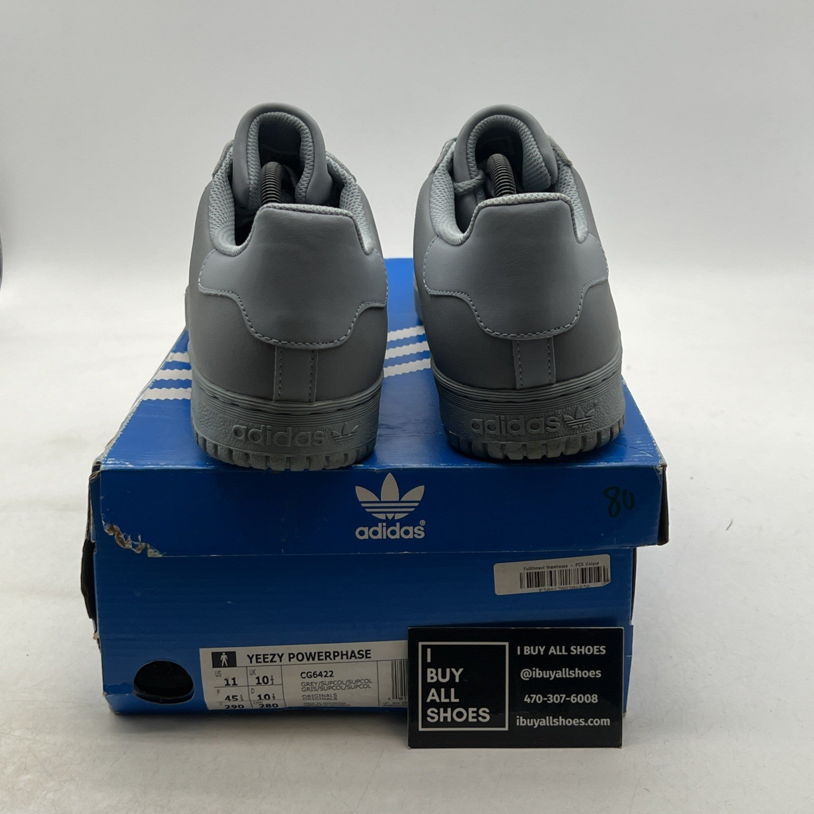 Size 11 - adidas Yeezy PowerPhase Calabasas Grey (CG6422)