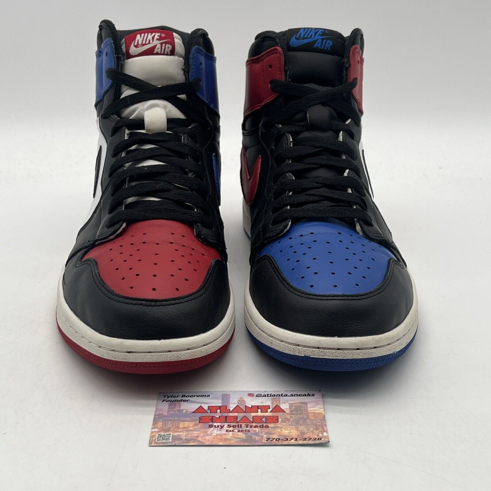 Size 12 - Jordan 1 Retro High OG Top 3 2016 Black White Red Blue (555088-026)