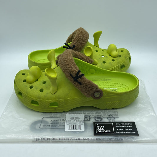 Size 12 - DreamWorks x Crocs Classic Clog Shrek Green Brown Suede (209373-3TX )