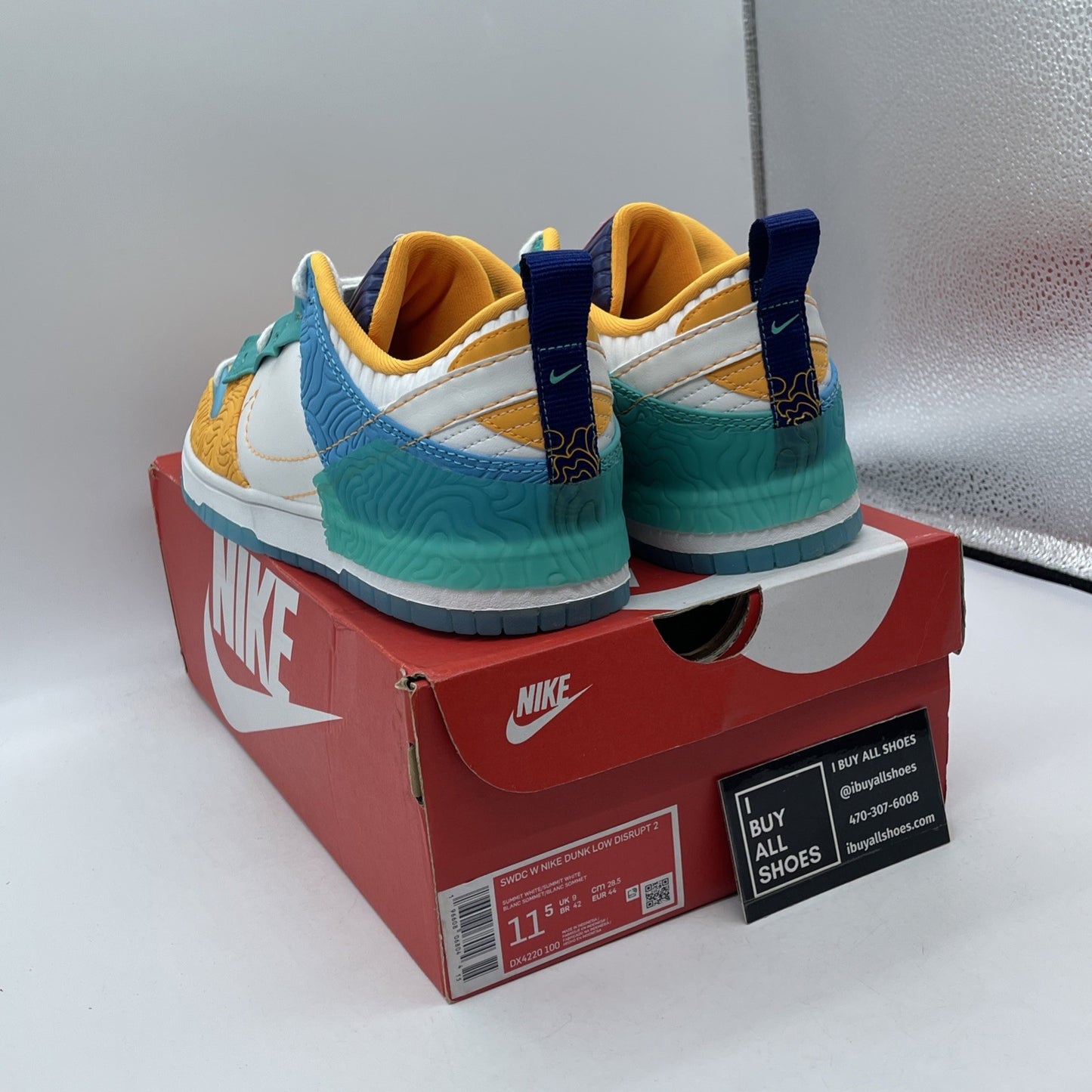 Size 11.5 - Nike Serena Williams Design Crew x Dunk Disrupt 2 Low Clear Jade