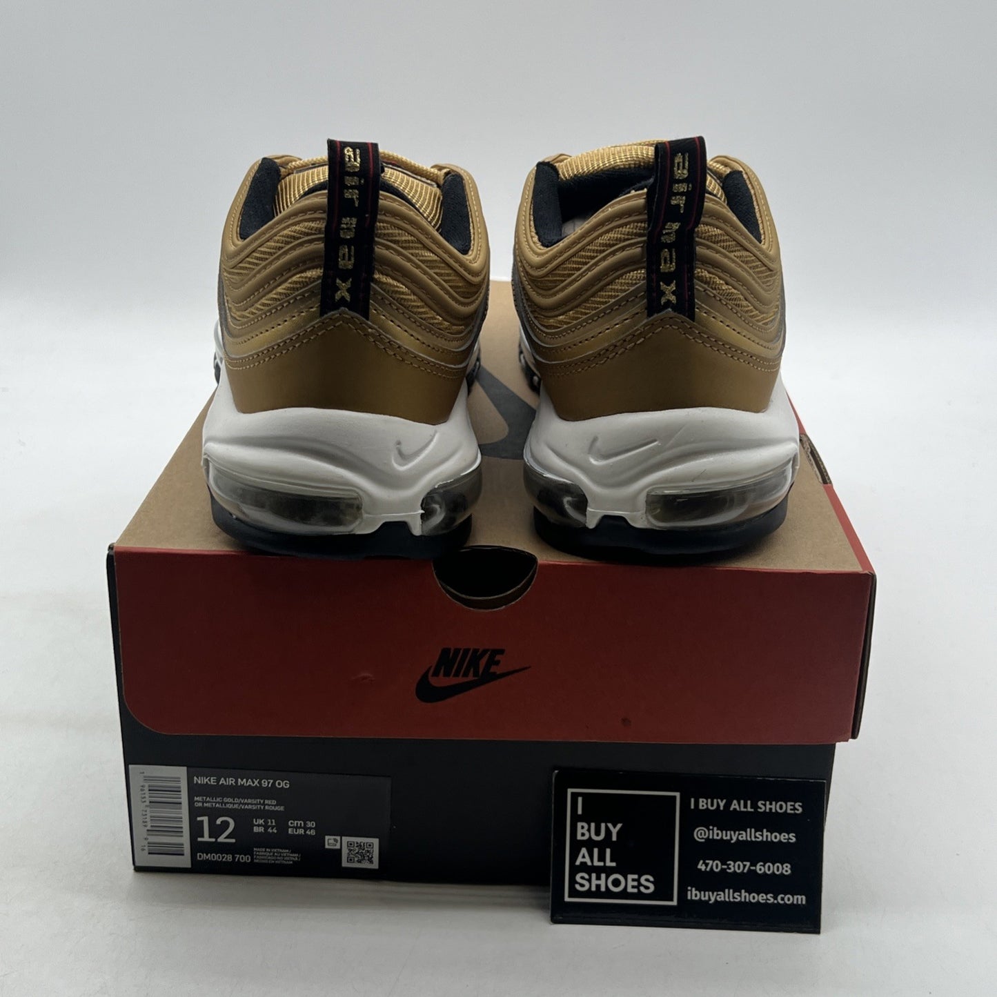 Size 12 - Nike Air Max 97 OG 2023 Metallic Gold (DM0028-700)