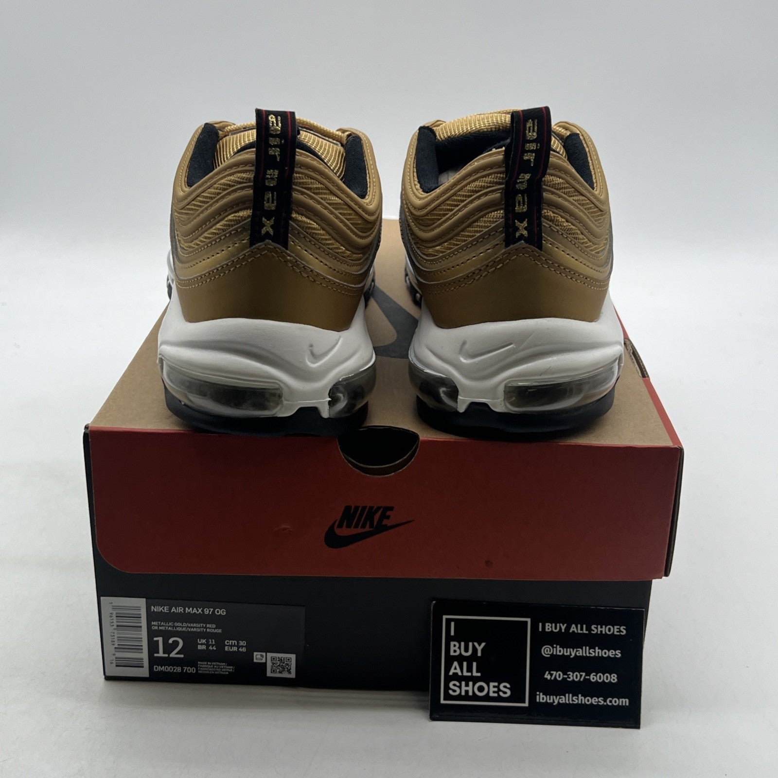 Size 12 - Nike Air Max 97 OG 2023 Metallic Gold (DM0028-700)