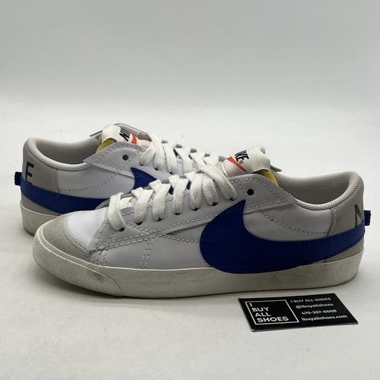 Size 12 - Nike Blazer '77 Jumbo Low White Old Royal (DQ8768-100)