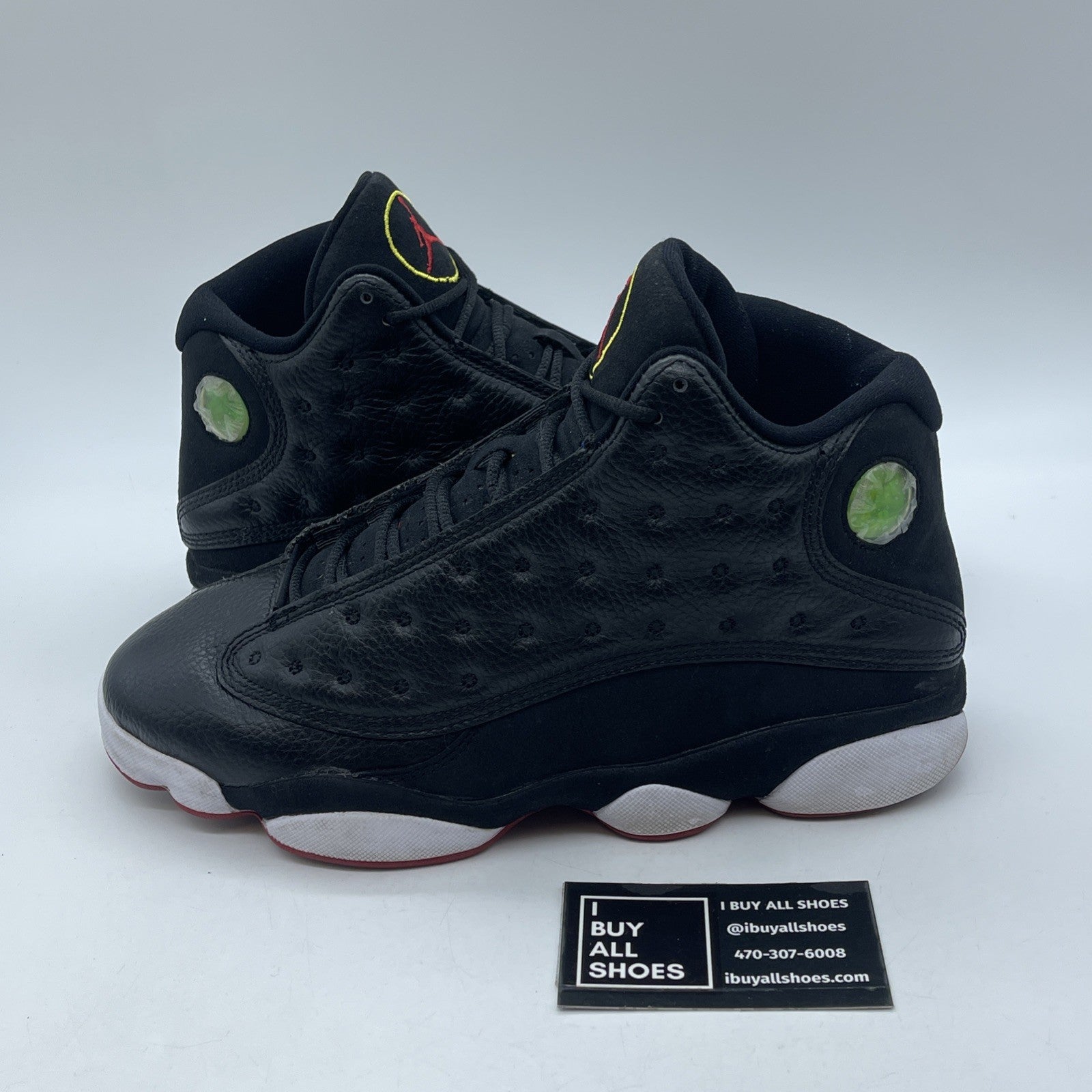 Size 8.5 - Air Jordan 13 Retro 2011 Playoff Black Suede Leather (414571-001)