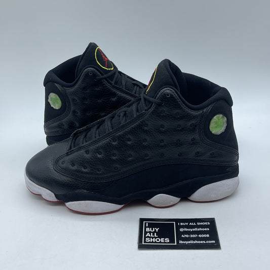 Size 8.5 - Air Jordan 13 Retro 2011 Playoff Black Suede Leather (414571-001)