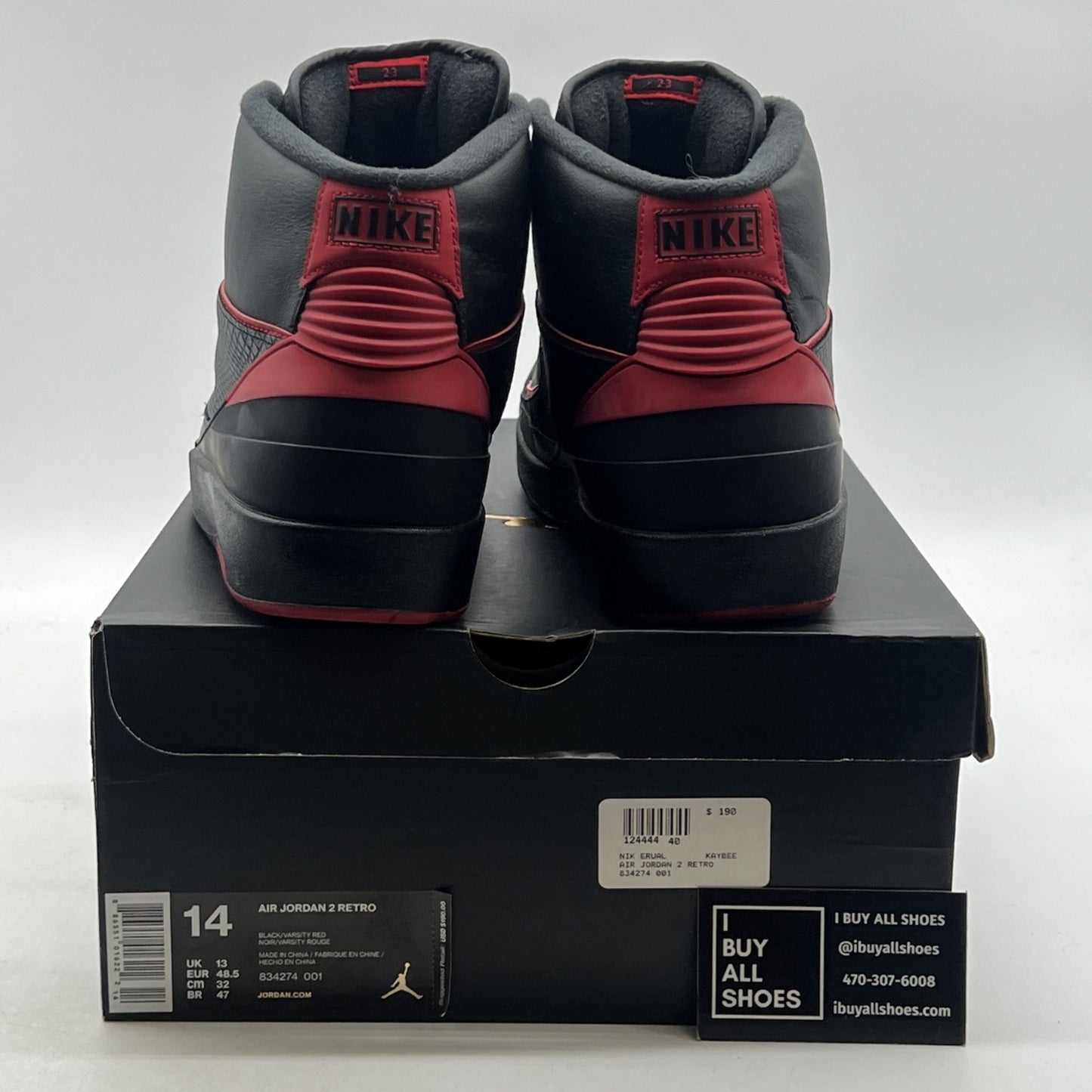 Size 14 - Air Jordan 2 Retro Alternate 87 (834274-001)