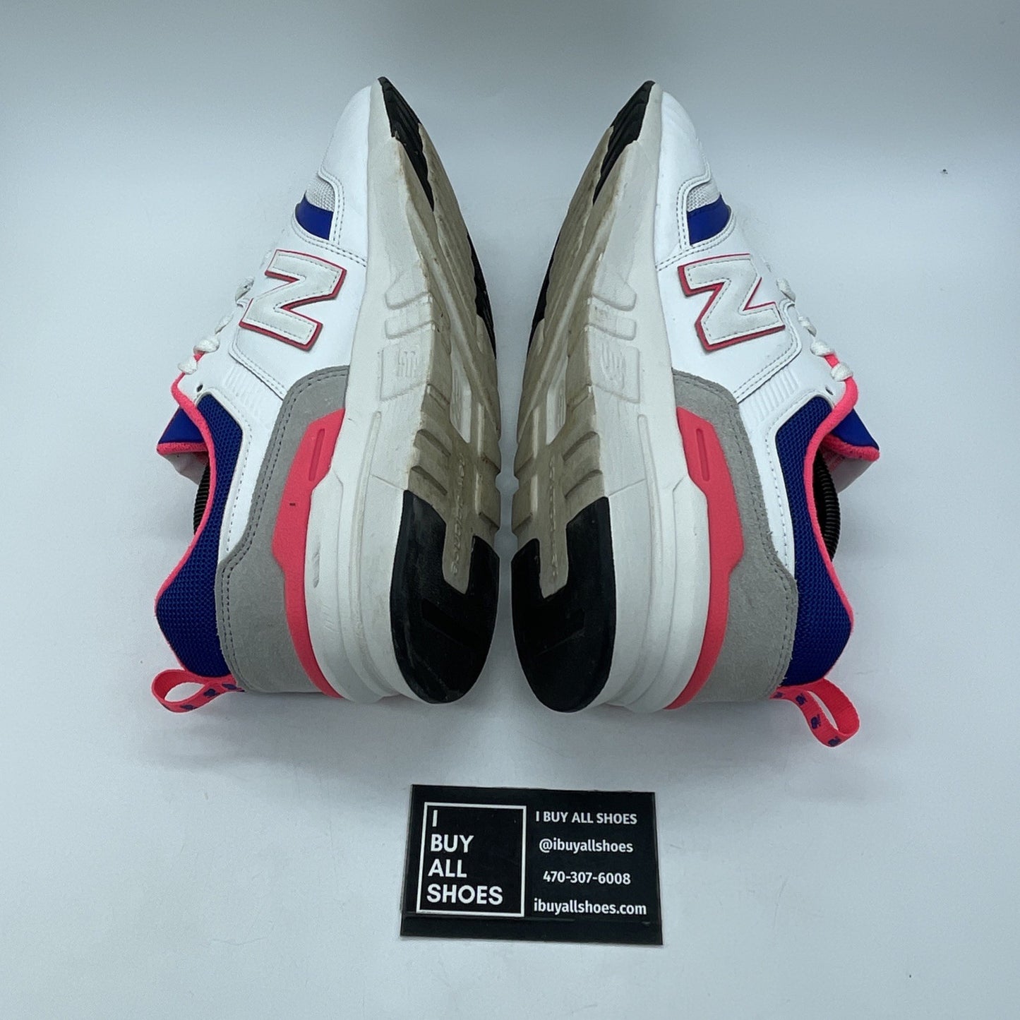 Size 10 - New Balance 997 White Pink Blue (CM997HAJ)