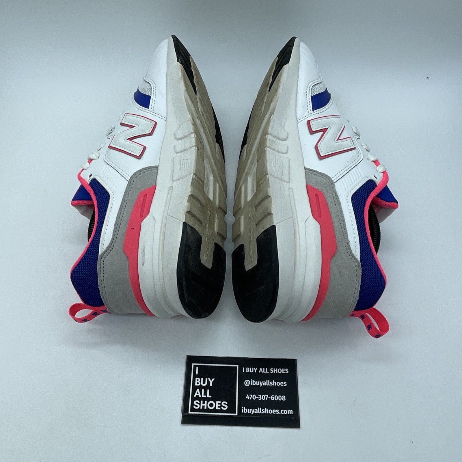 Size 10 - New Balance 997 White Pink Blue (CM997HAJ)