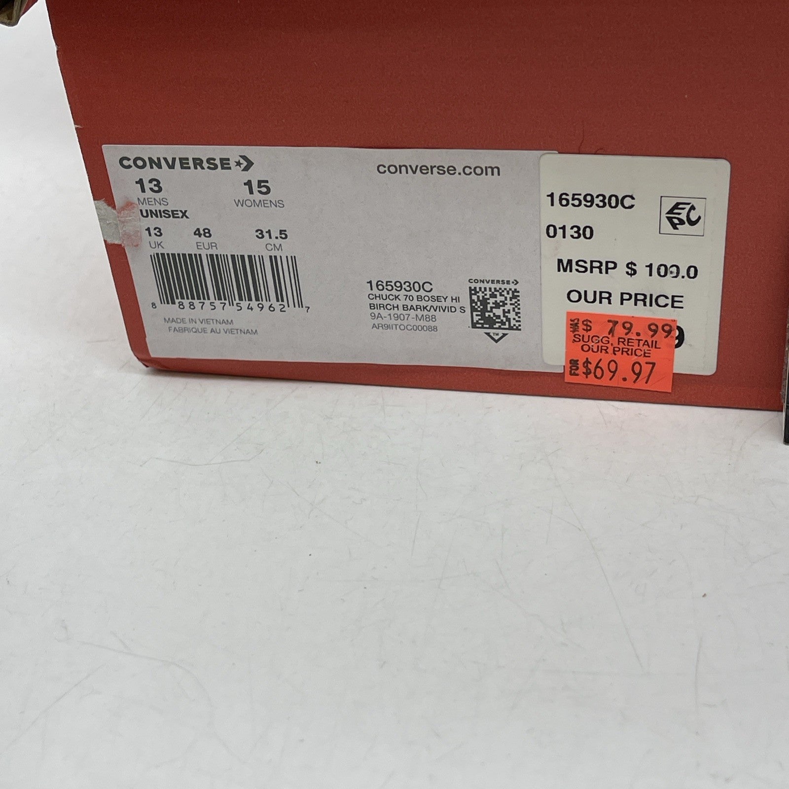 Size 13 - Converse Chuck 70 Bosey Water Repellent Birch (165930C)