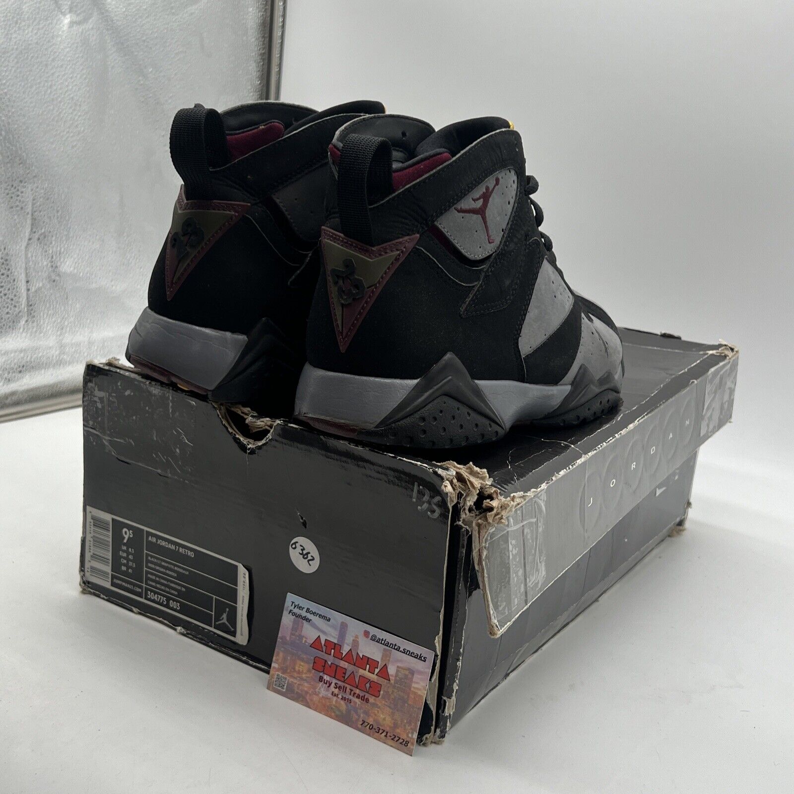 Size 9.5 - Air Jordan 7 Retro 2011 Bordeaux (304775-003)