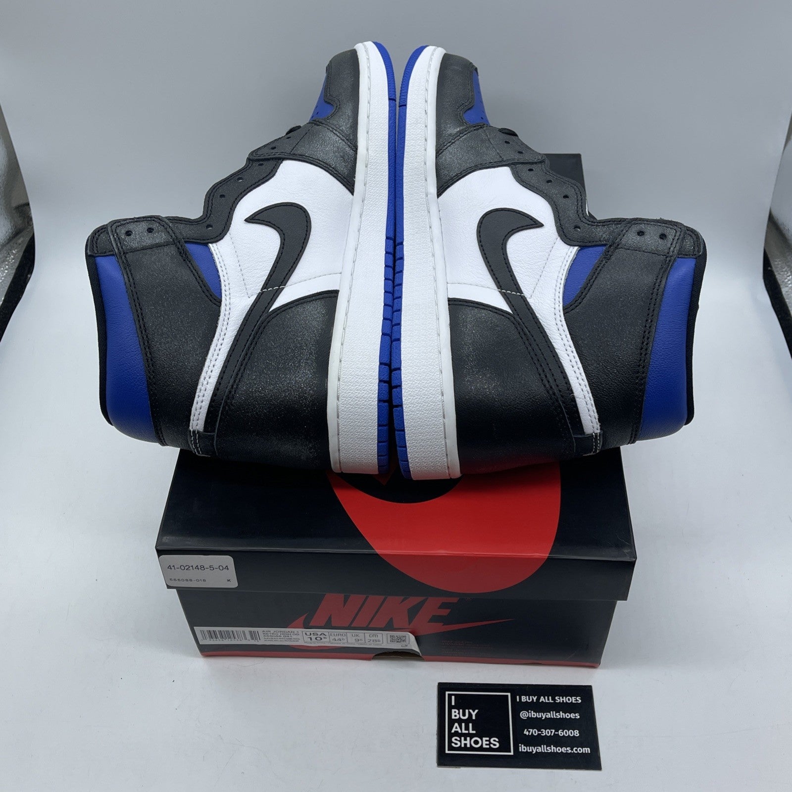Size 10.5 - Jordan 1 Retro OG High Royal Toe Blue White (555088-041)