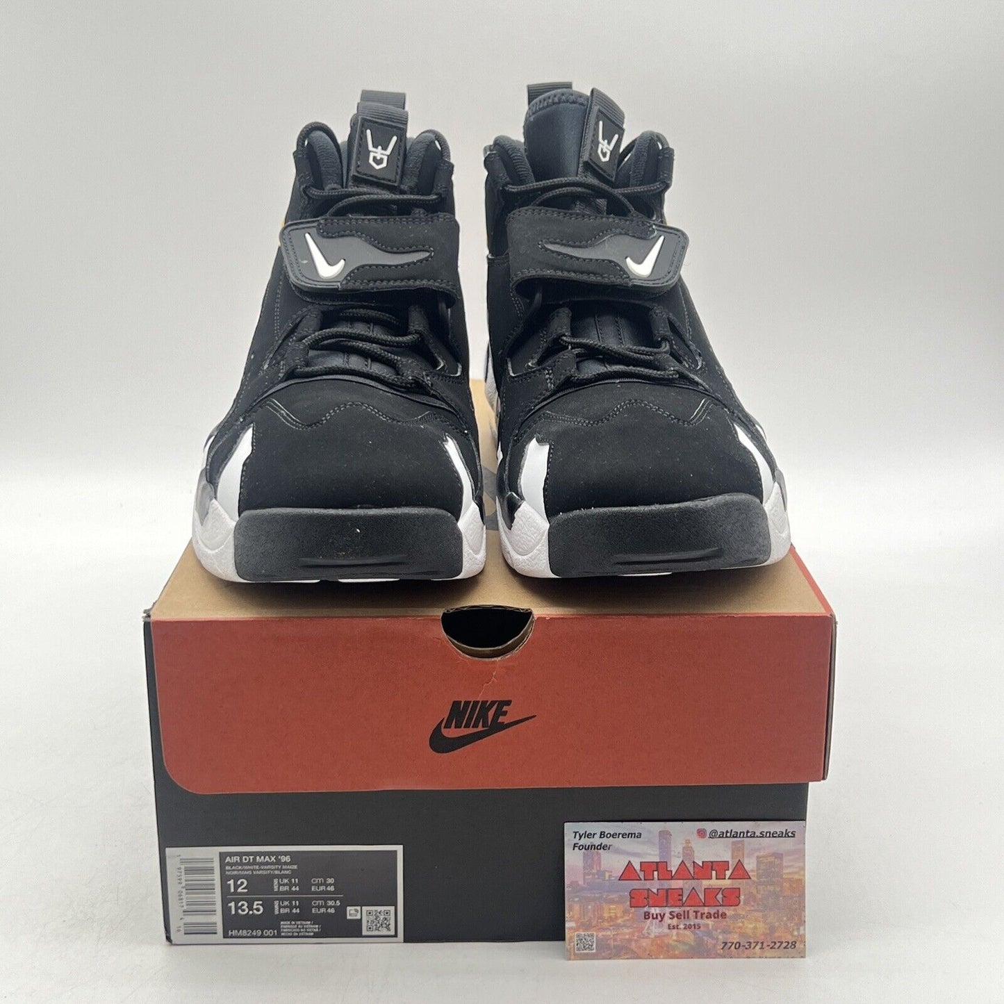 Size 12 - Nike Air DT Max ’96 2024 Black White Yellow Suede (HM8249-001)