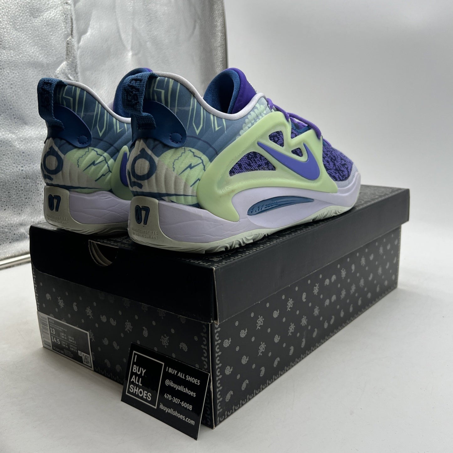Size 13 - Nike KD 15 'Nightmare 2022' "Pyschic Purple/Marina Blue" (DC1975-500)
