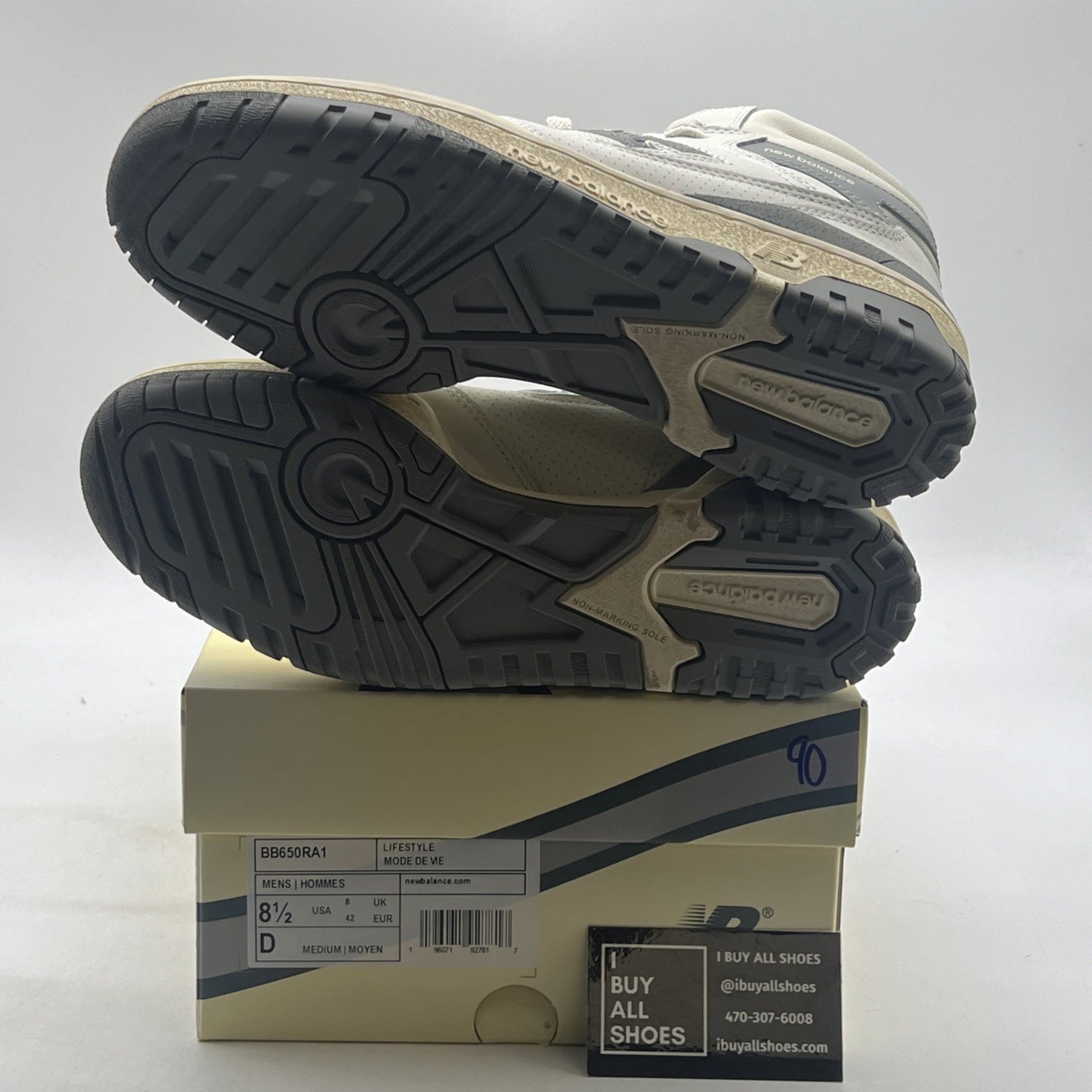 Size 8.5 - New Balance Aimé Leon Dore x 650R Silver (BB650RA1)