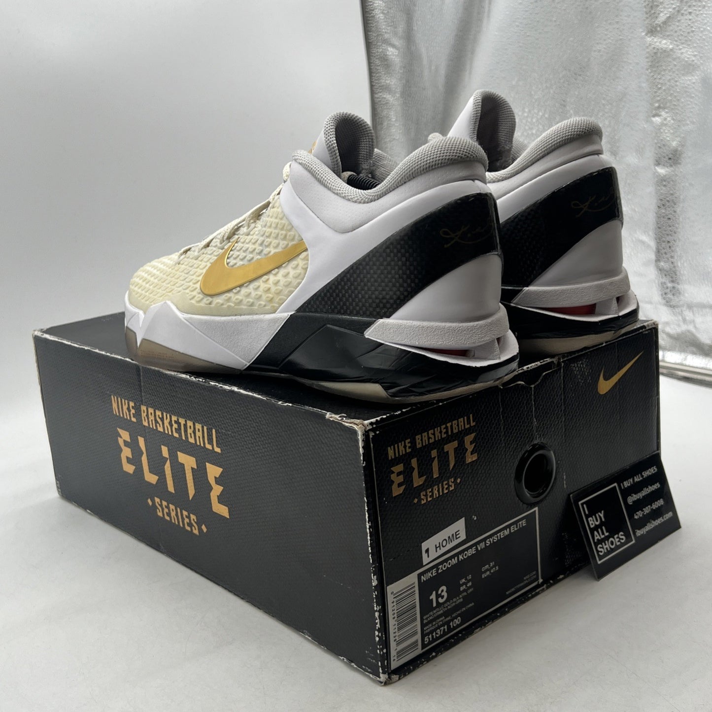 Size 13 - Nike Zoom Kobe 7 System Elite Home (511371-100)