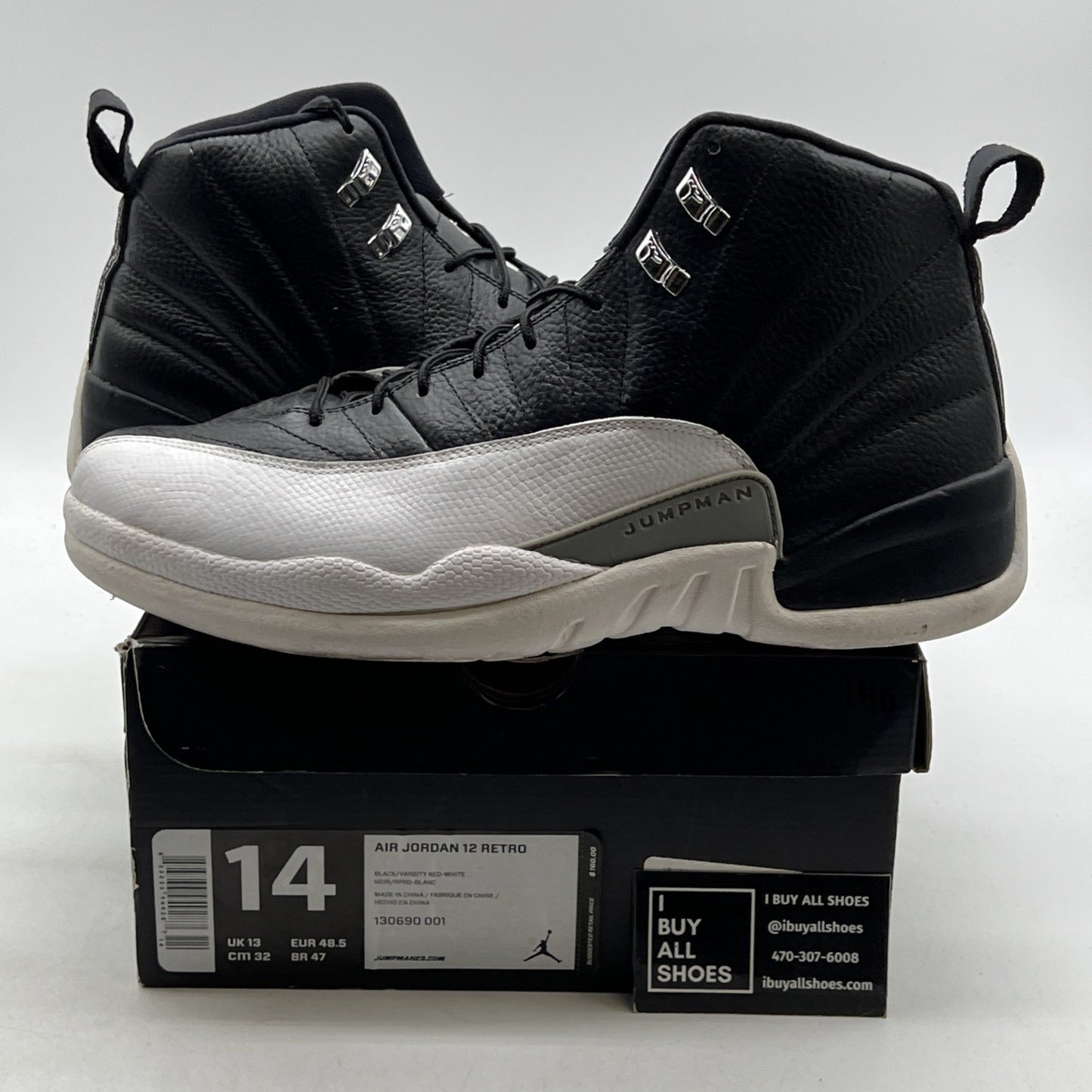 Size 14 - Air Jordan 12 Retro 2012 Playoff (130690-001)