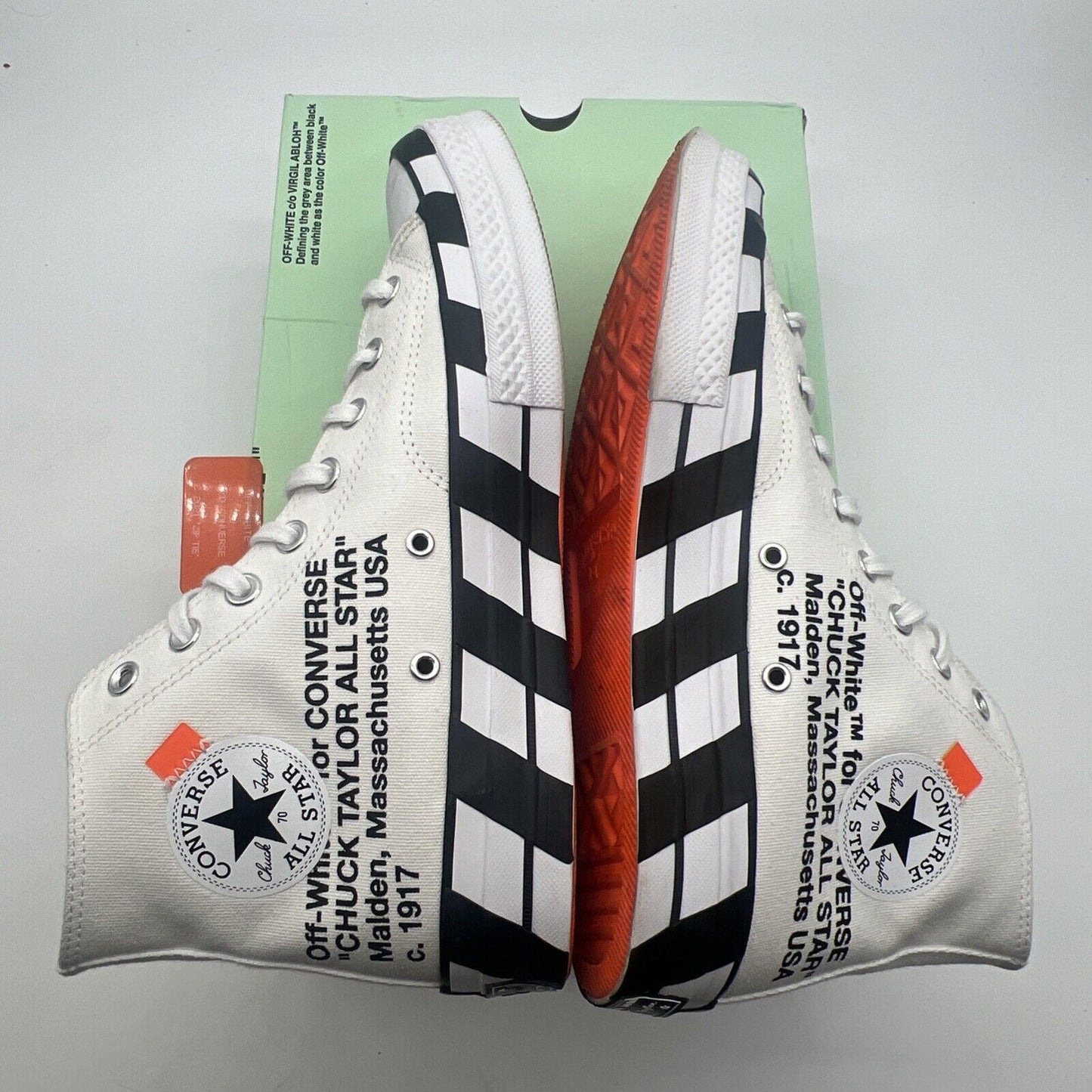 Size 9 - Converse Off-White x Chuck 70 White (163862C)