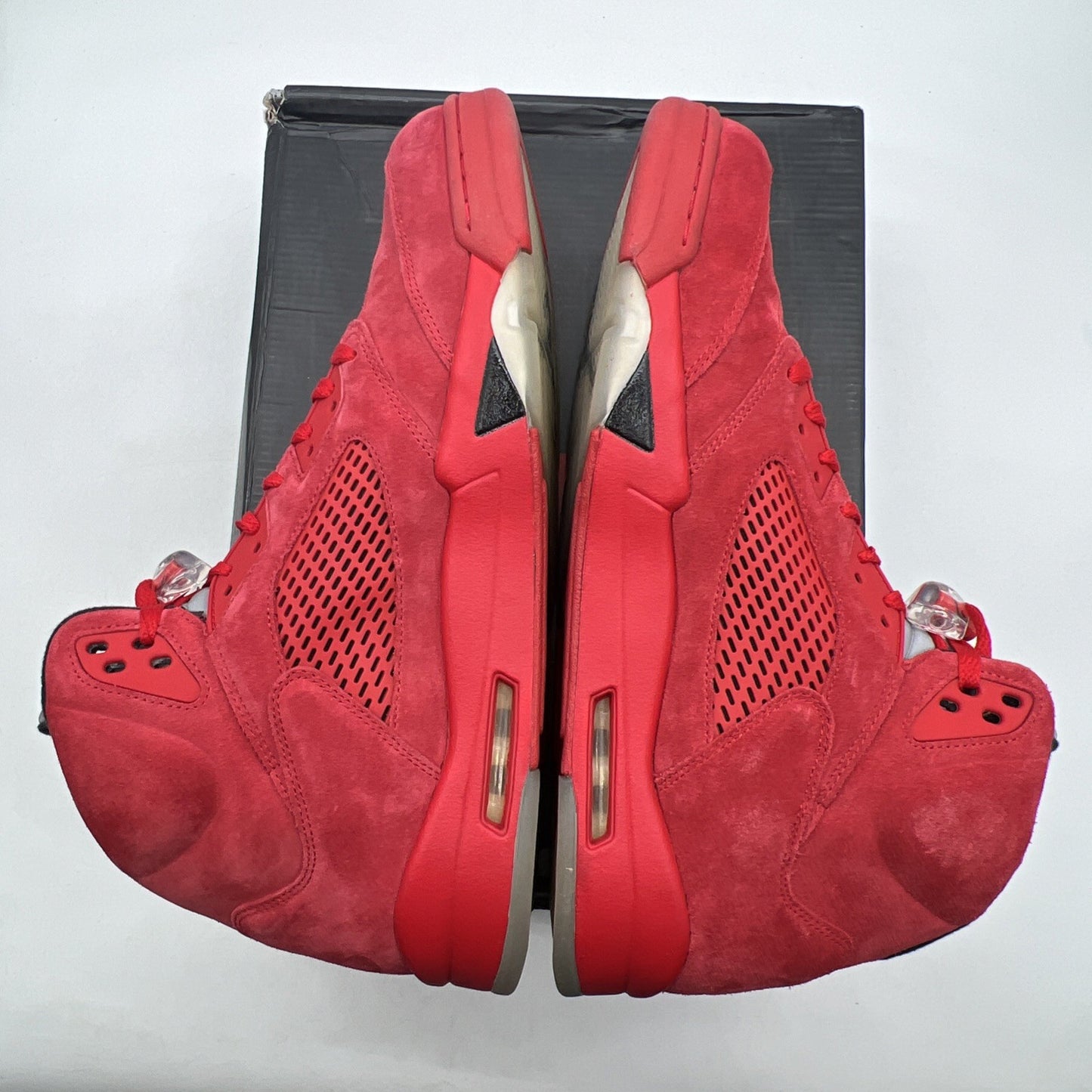 Size 15 - Air Jordan 5 Retro Red Suede (136027-602)