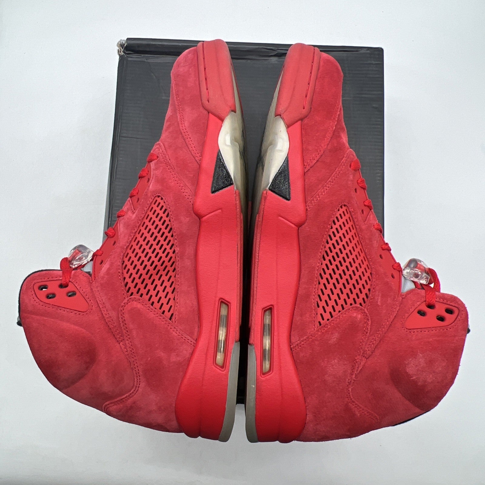 Size 15 - Air Jordan 5 Retro Red Suede (136027-602)