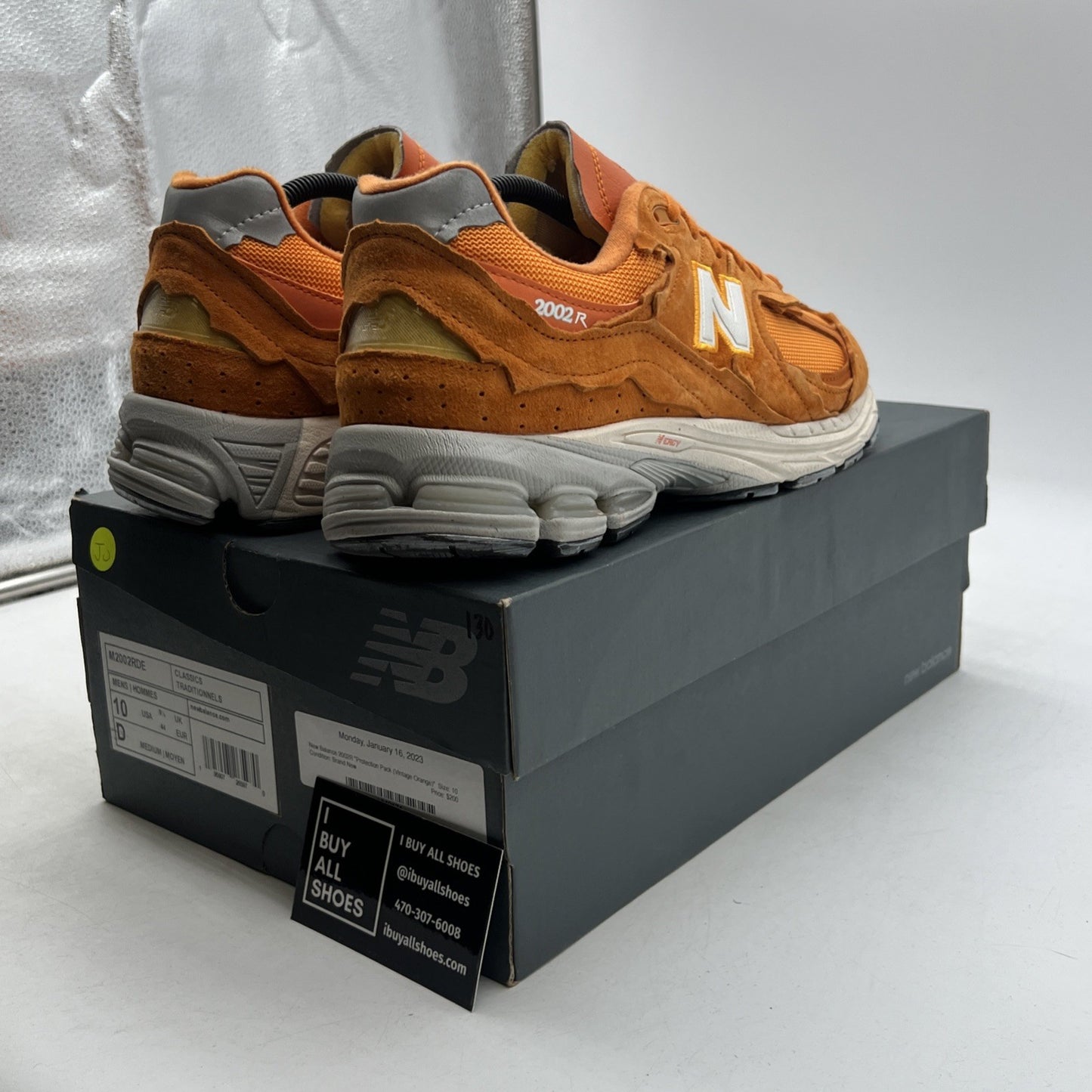 Size 10 - New Balance 2002R Protection Pack - Vintage Orange (M2002RDE)